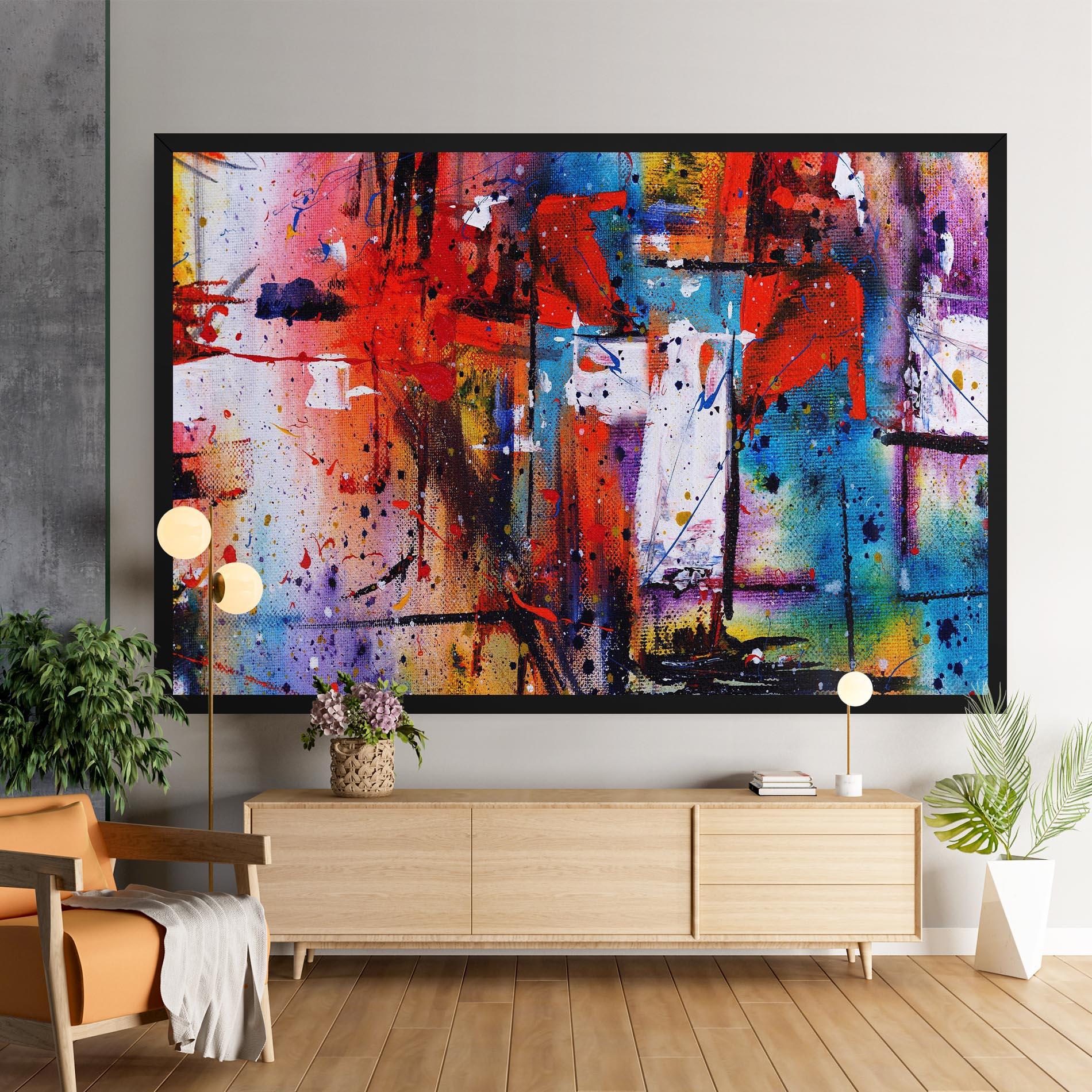 Tablou Canvas Hand Drawn Painting mockup 9