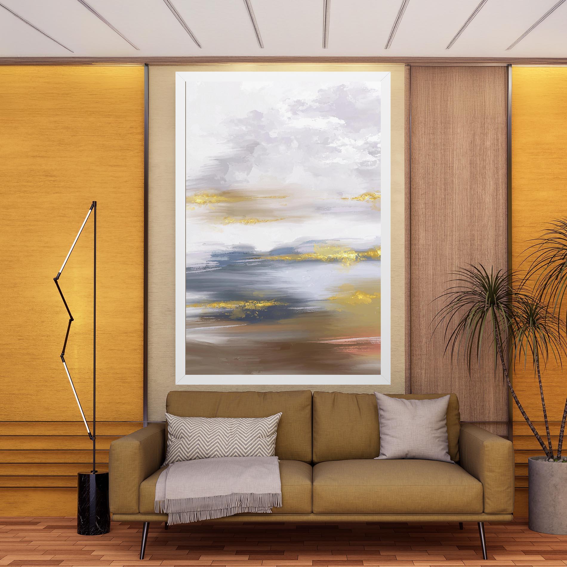 Tablou Canvas Messy Gold Art mockup 9