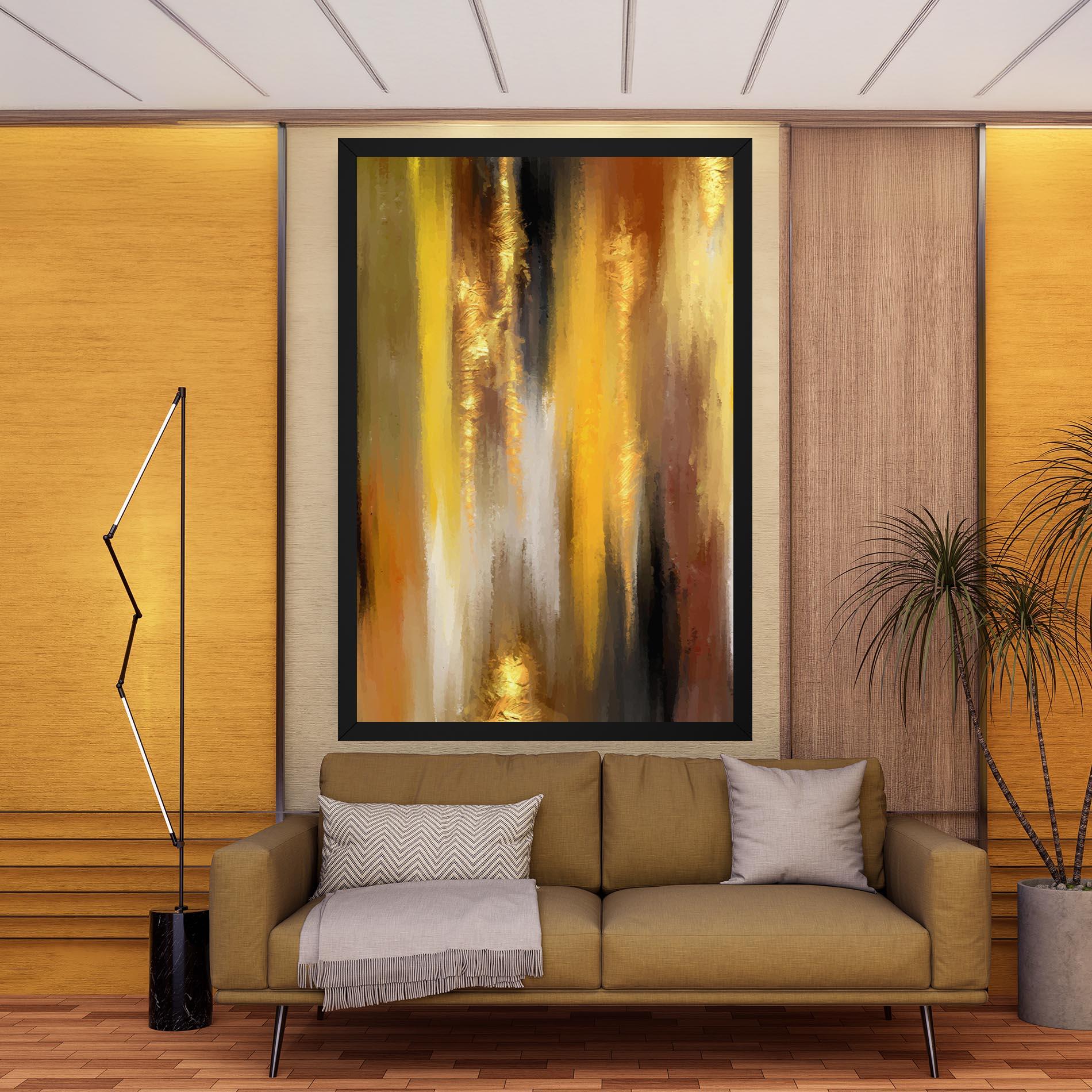 Tablou Canvas Golden Brown Art mockup 9