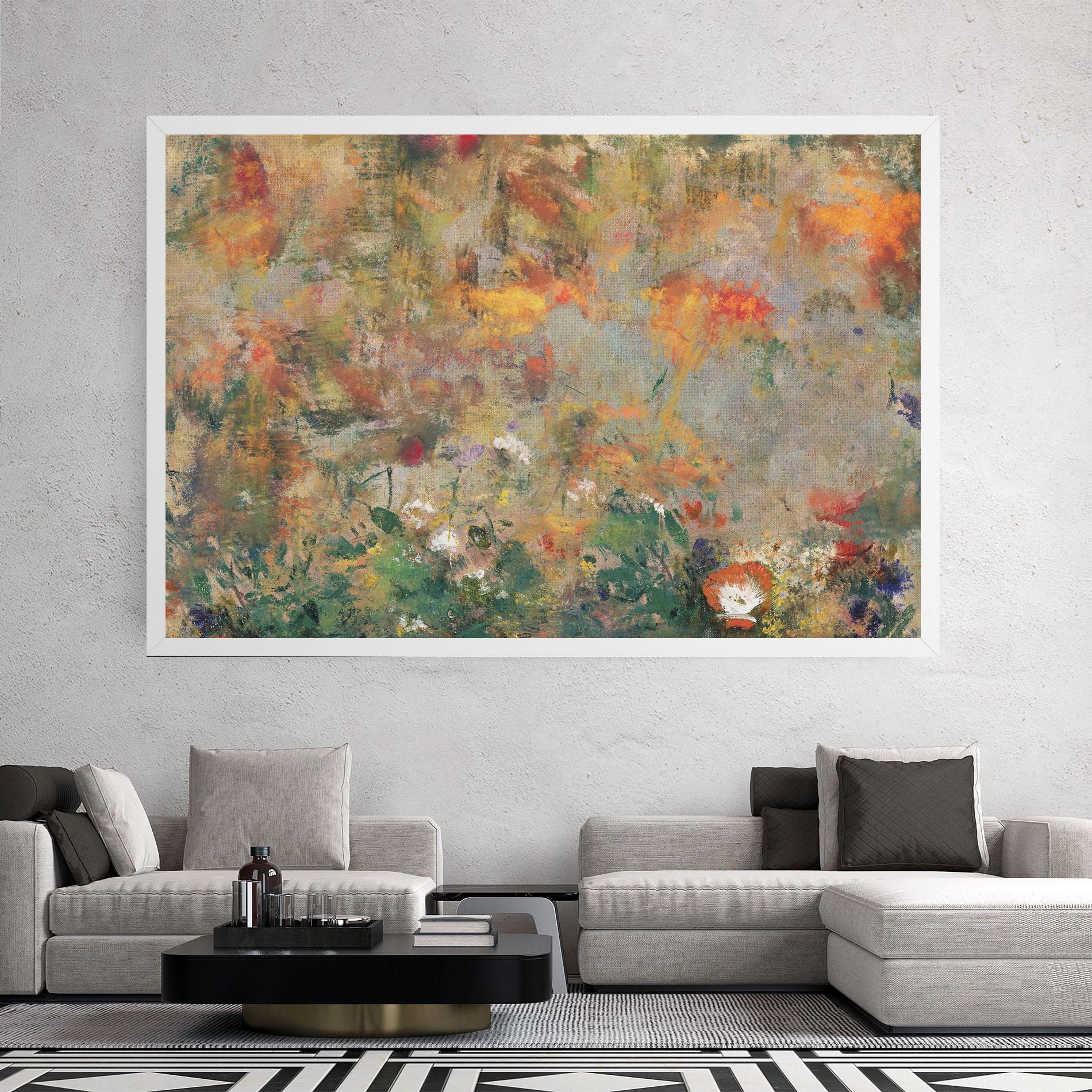 Tablou Canvas Abstract Flowers mockup 2