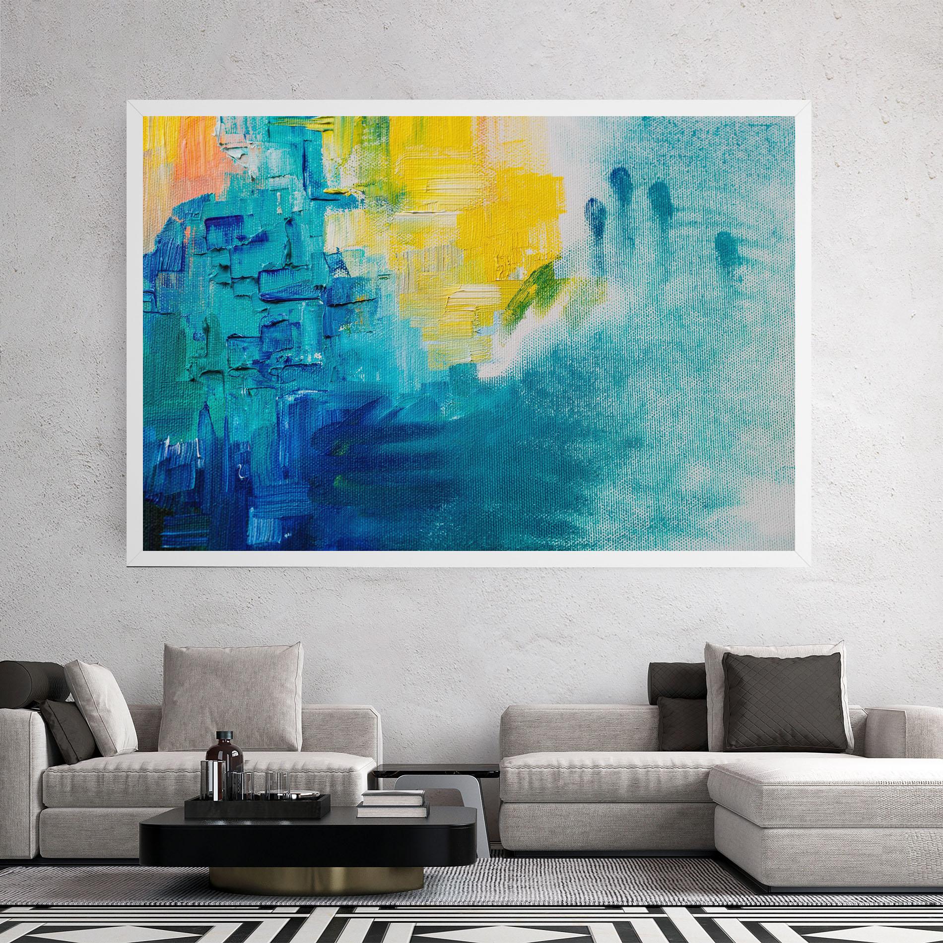 Tablou Canvas Abstract Hand Mark mockup 2