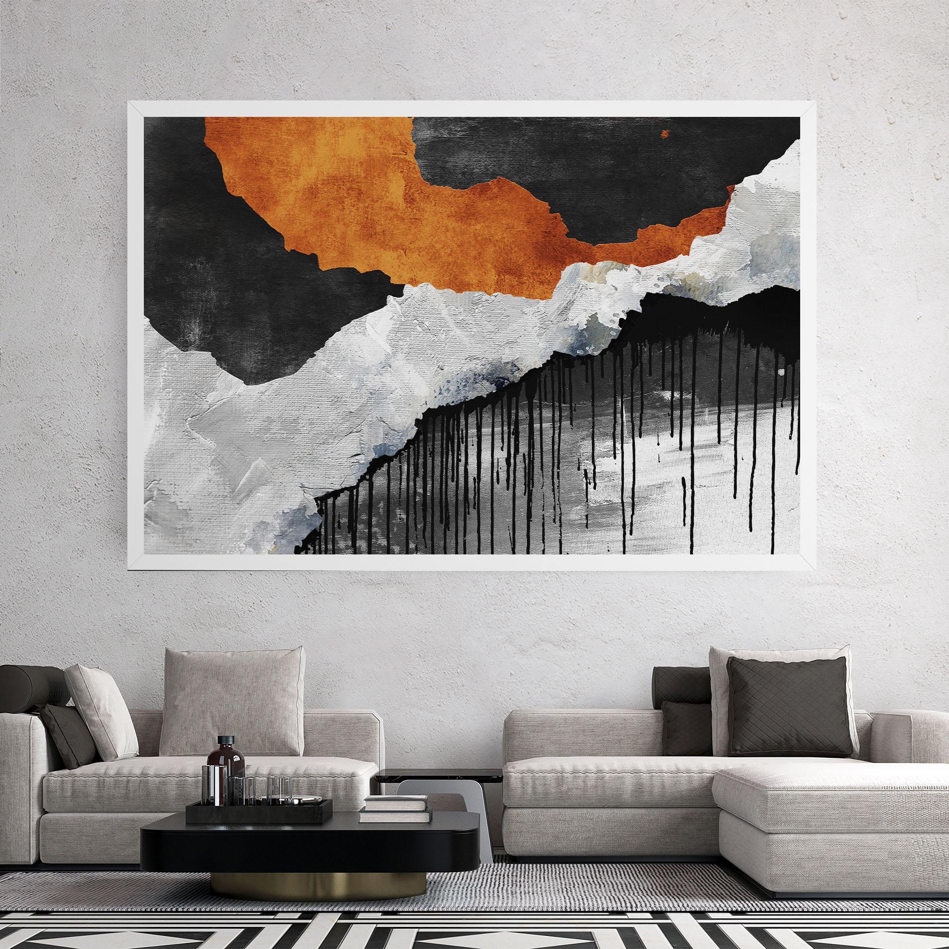 Tablou Canvas Black Paint Flowing mockup 2