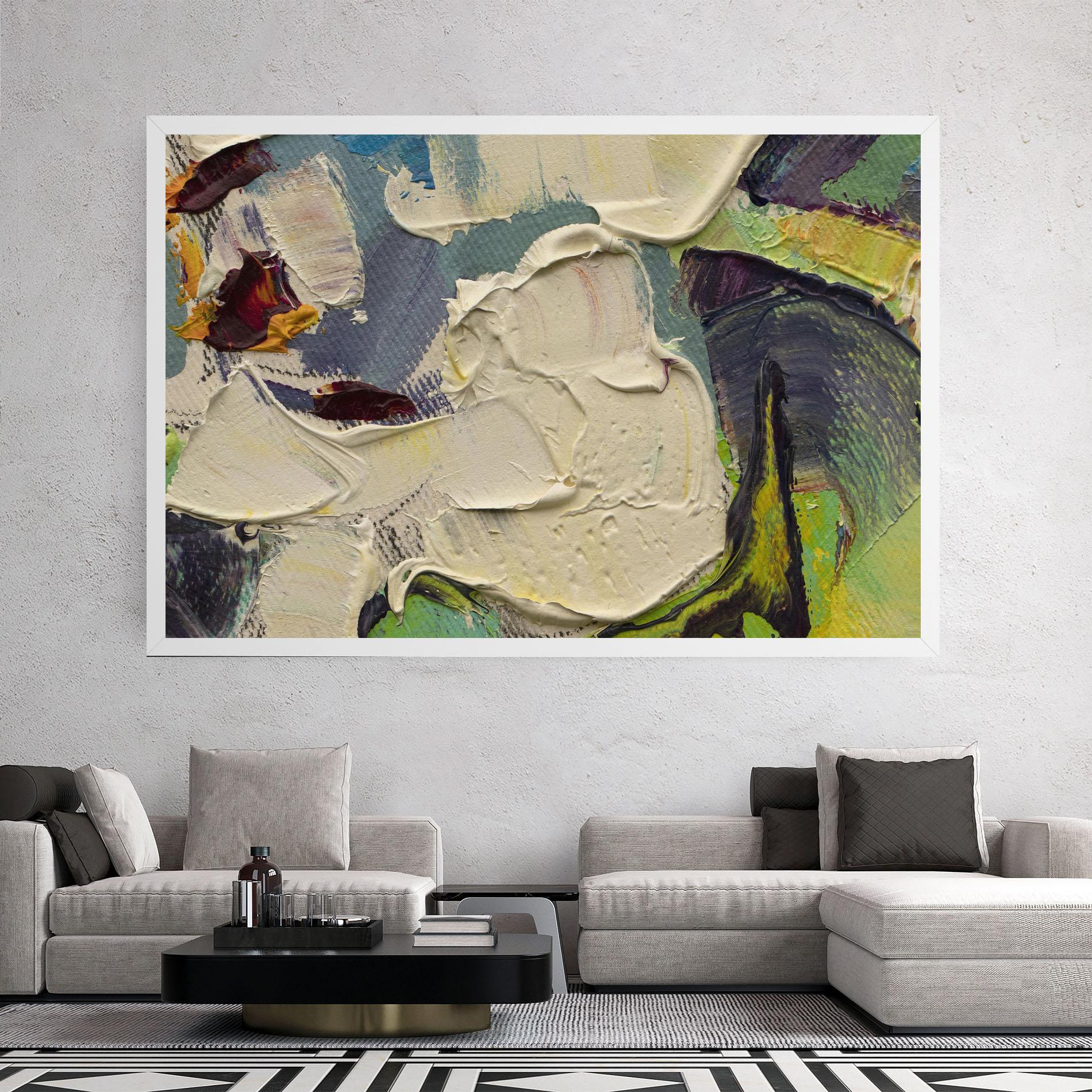 Tablou Canvas Closeup Oil Painting mockup 2