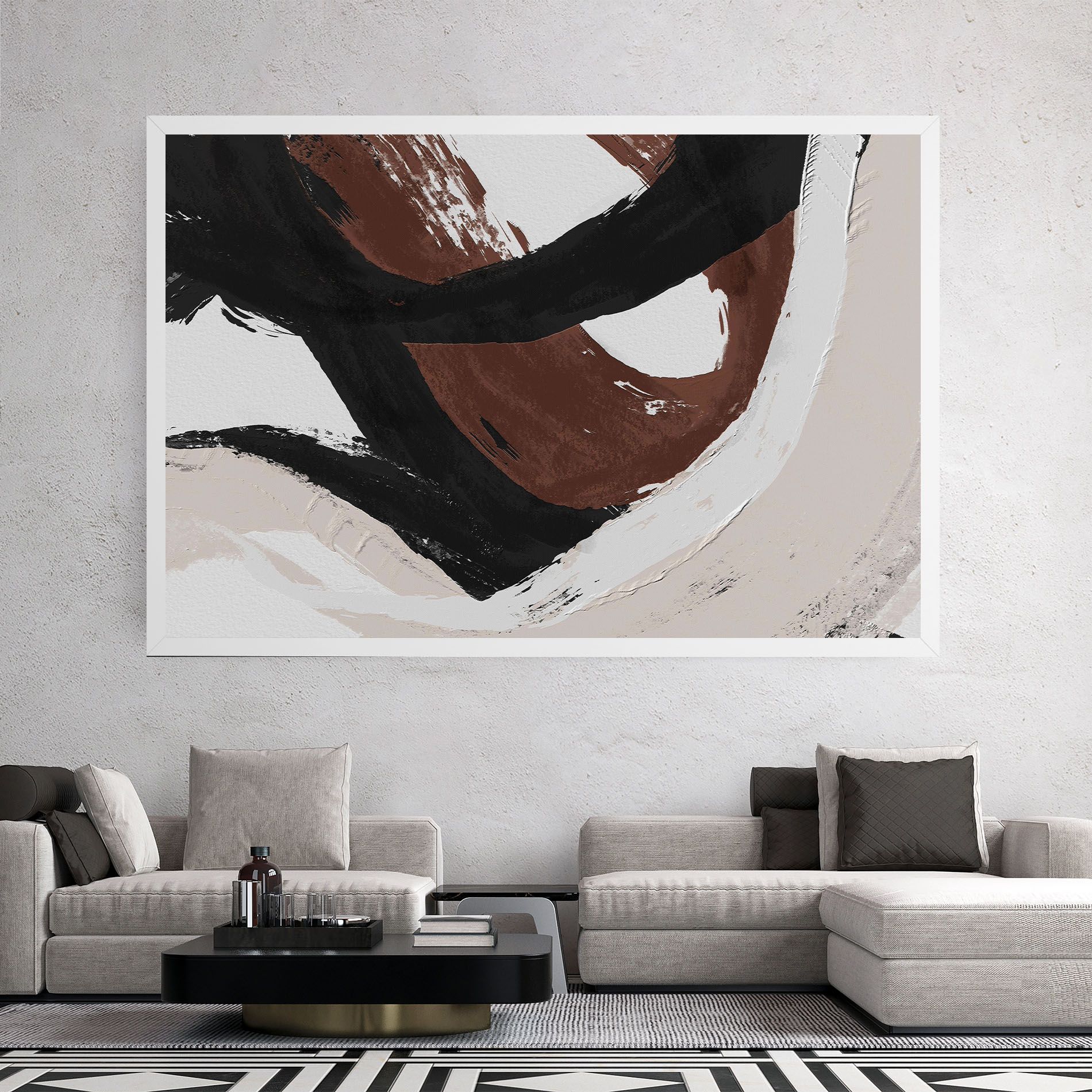 Cream Abstract mockup 2