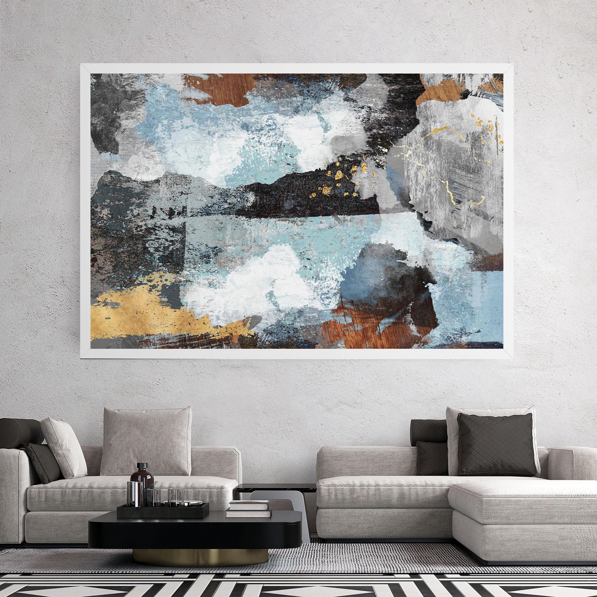 Tablou Canvas Gold Little Points mockup 2