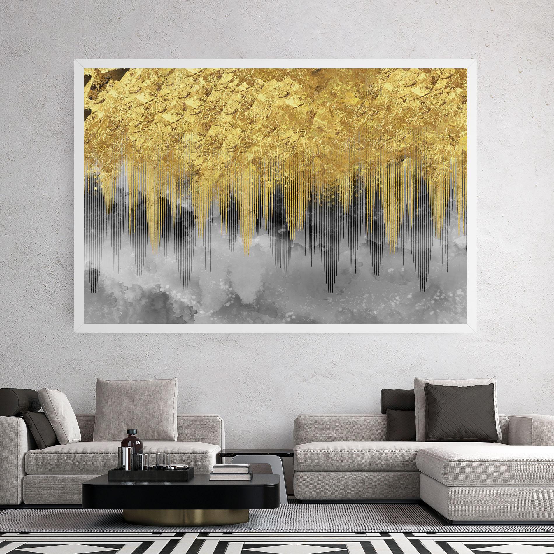 Tablou Canvas Golden Grey mockup 2