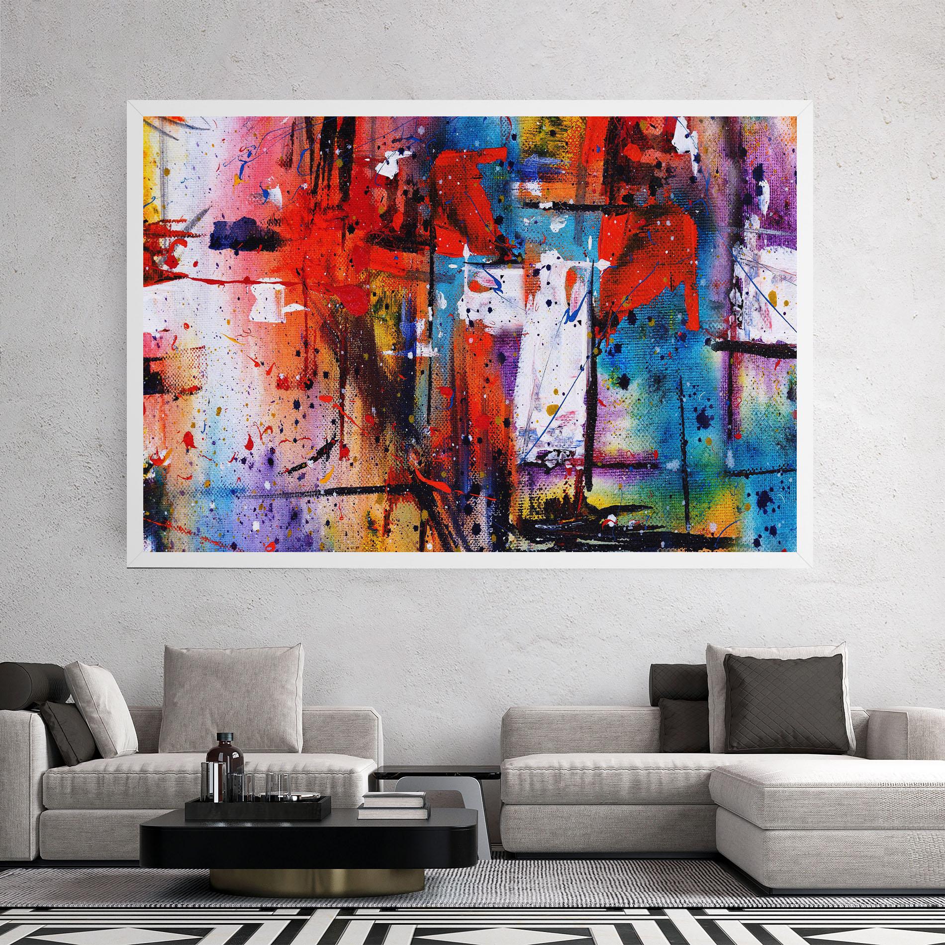 Tablou Canvas Hand Drawn Painting mockup 2