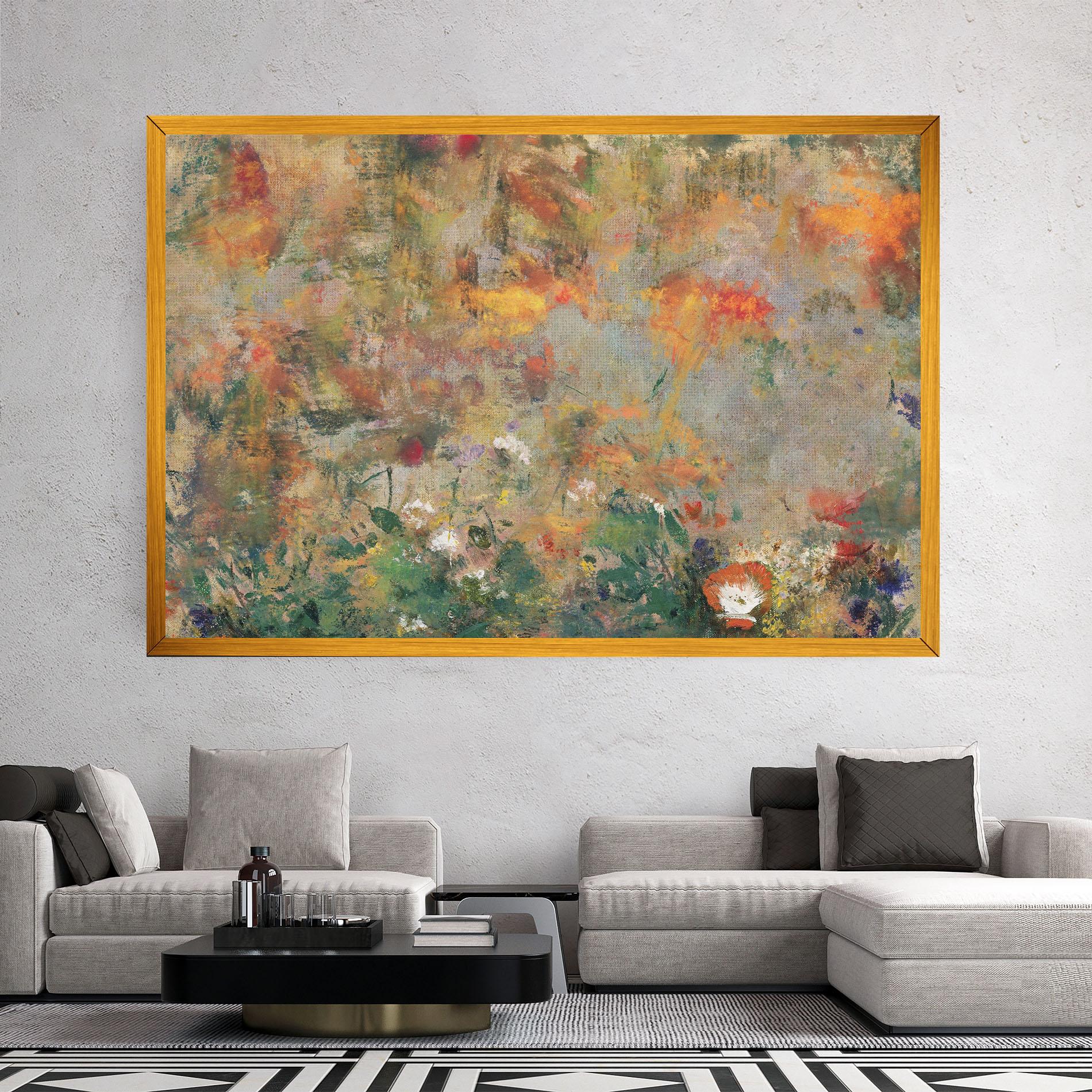 Tablou Canvas Abstract Flowers mockup 2