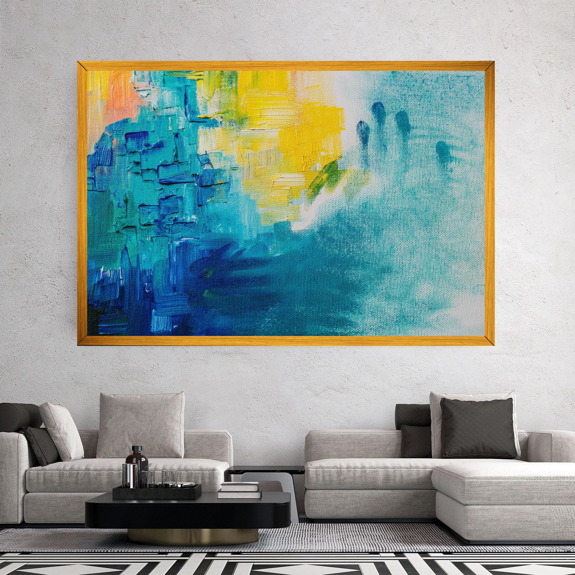 Tablou Canvas Abstract Hand Mark mockup 2