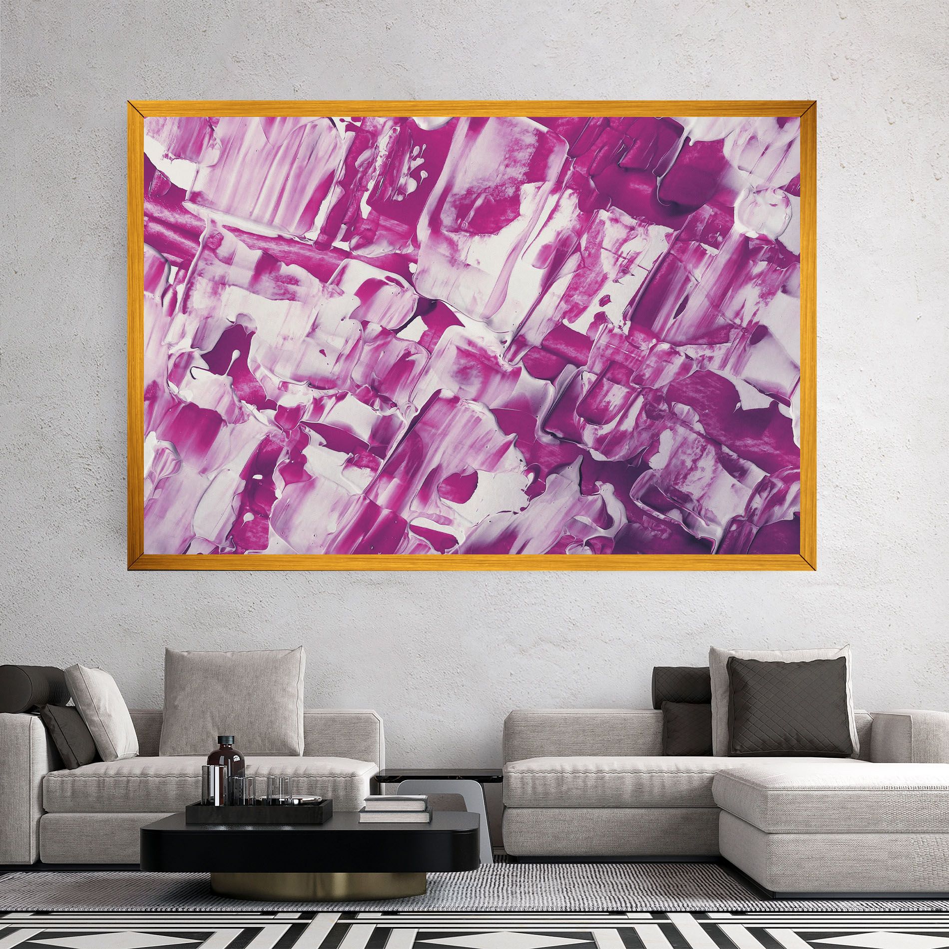 Abstract White And Pink mockup 2