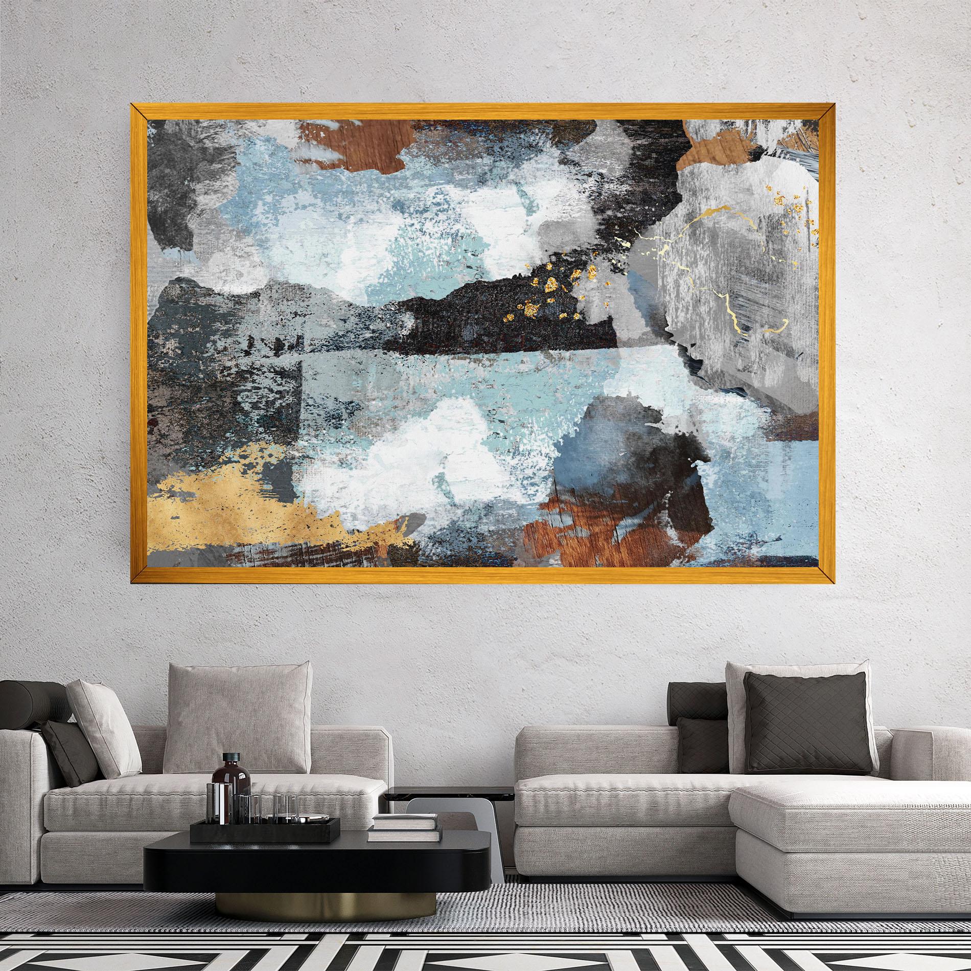 Tablou Canvas Gold Little Points mockup 2