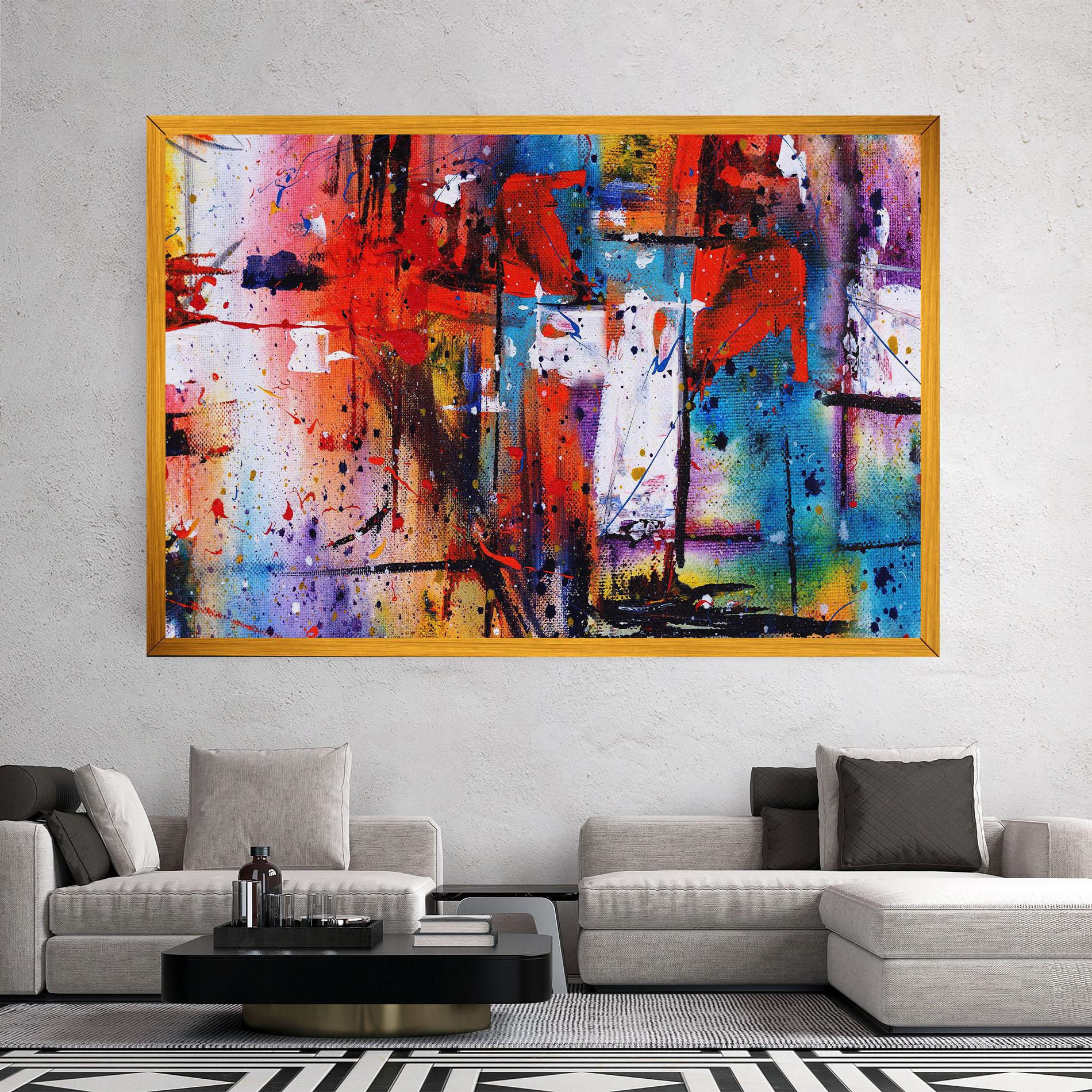 Tablou Canvas Hand Drawn Painting mockup 2