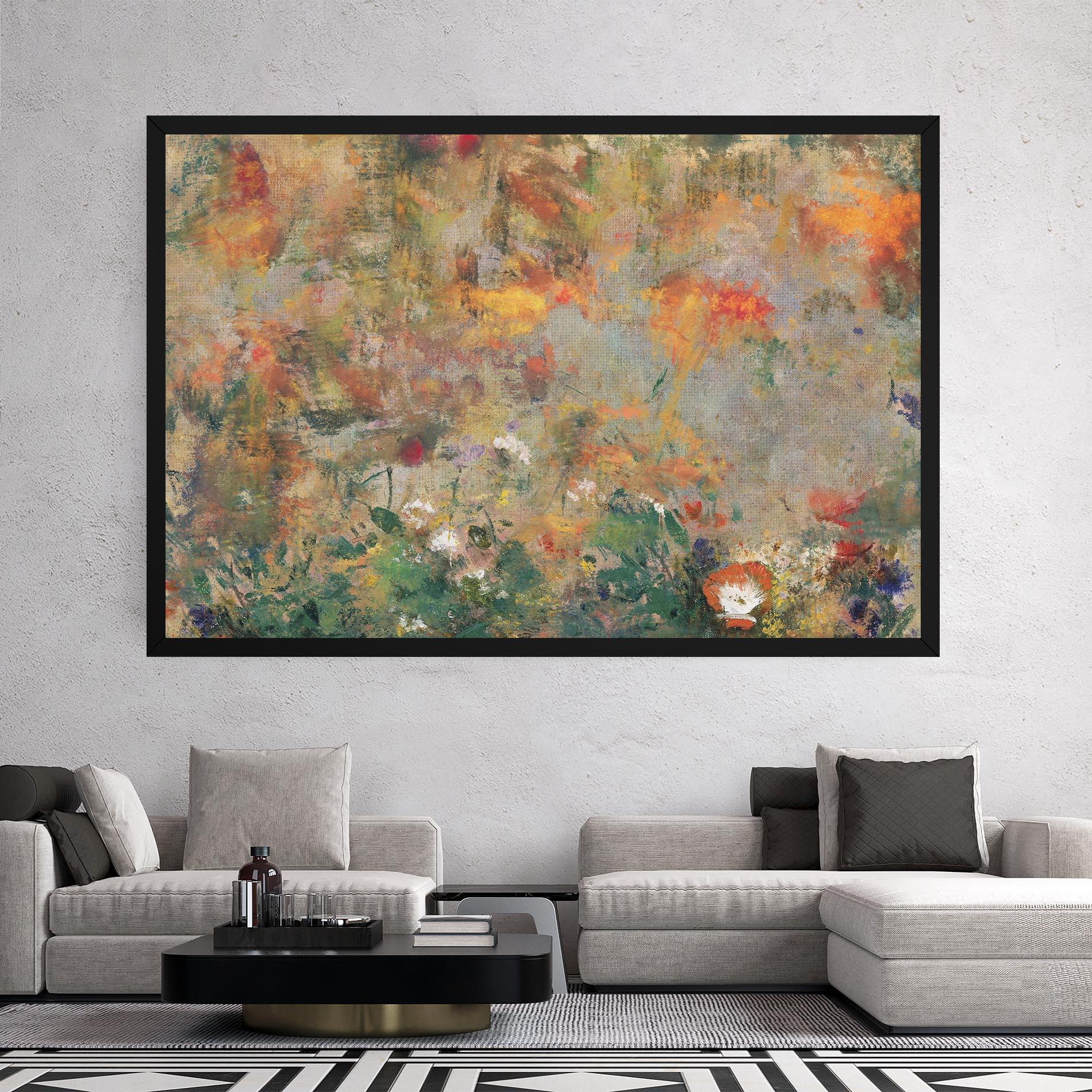 Tablou Canvas Abstract Flowers mockup 2