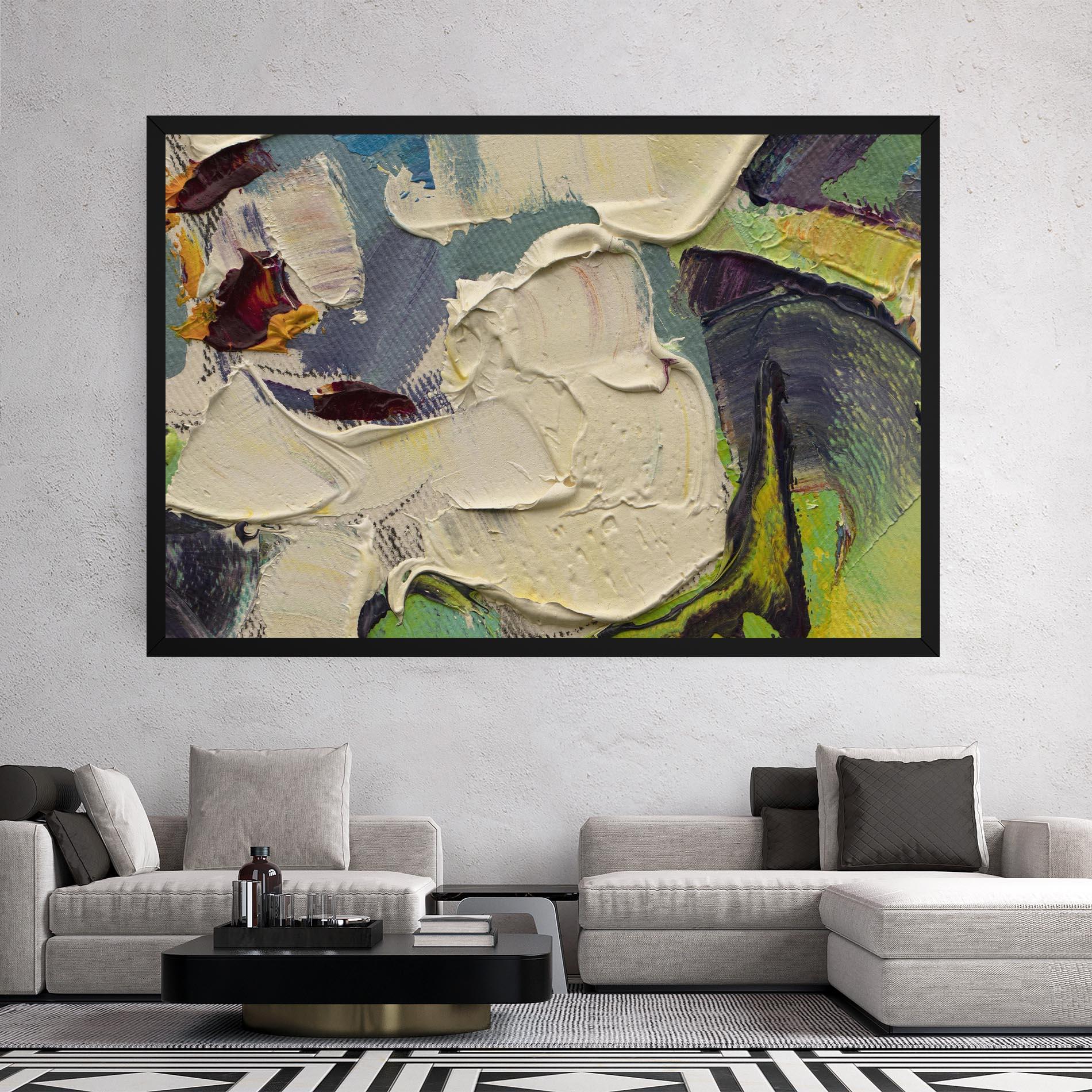 Tablou Canvas Closeup Oil Painting mockup 2