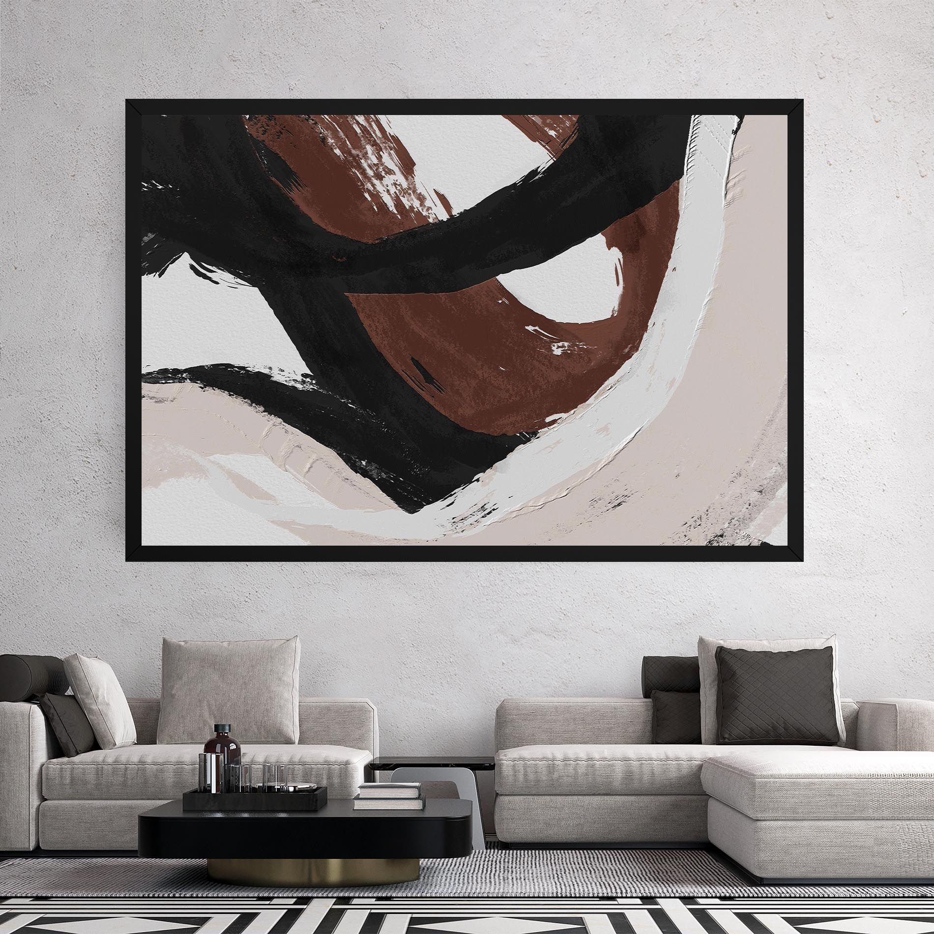 Cream Abstract mockup 2