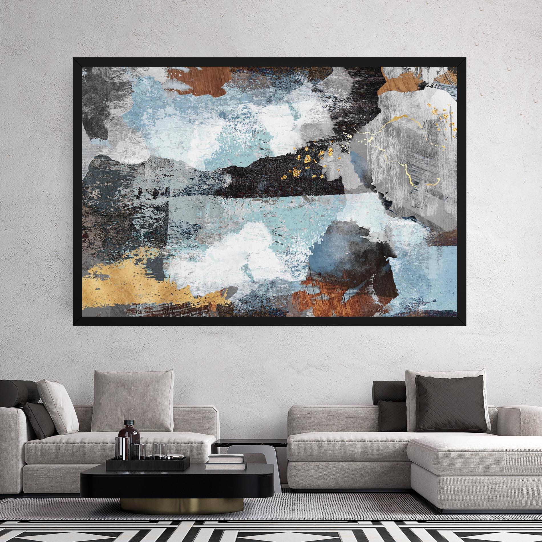 Tablou Canvas Gold Little Points mockup 2