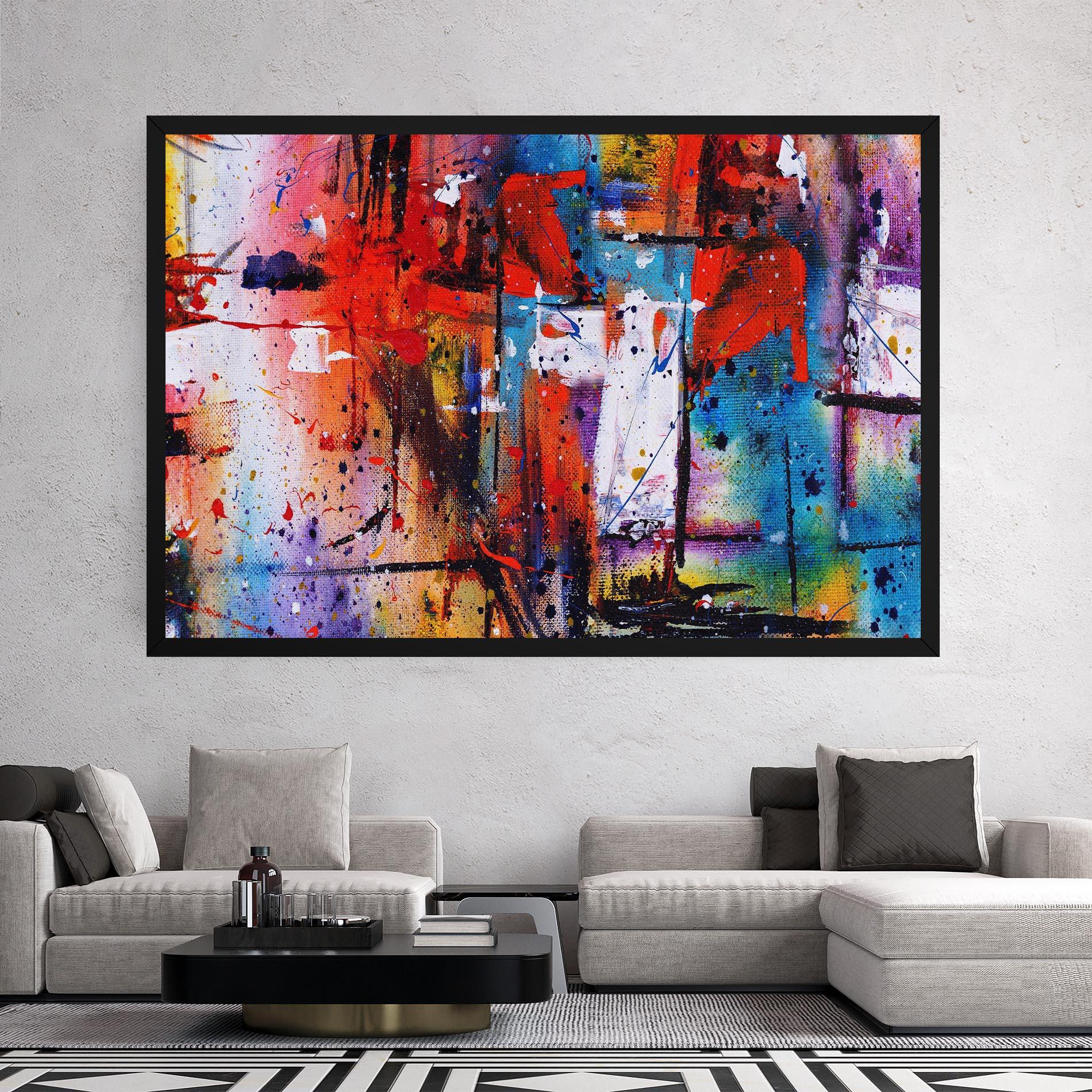 Tablou Canvas Hand Drawn Painting mockup 2