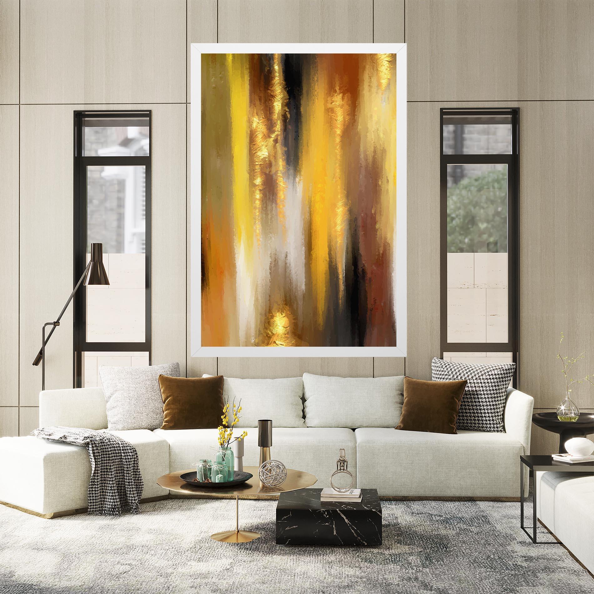 Tablou Canvas Golden Brown Art mockup 2