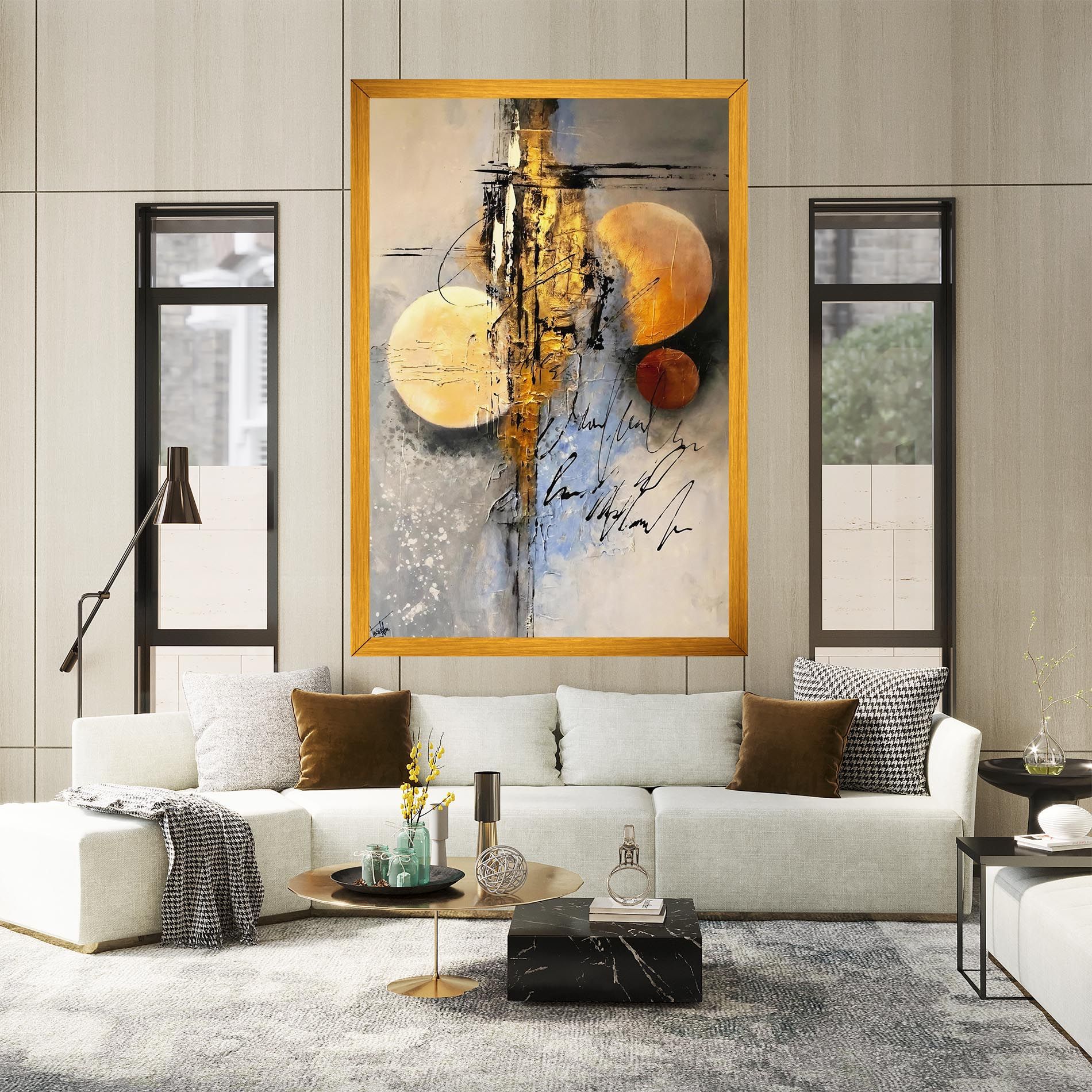 Abstract Moons mockup 2