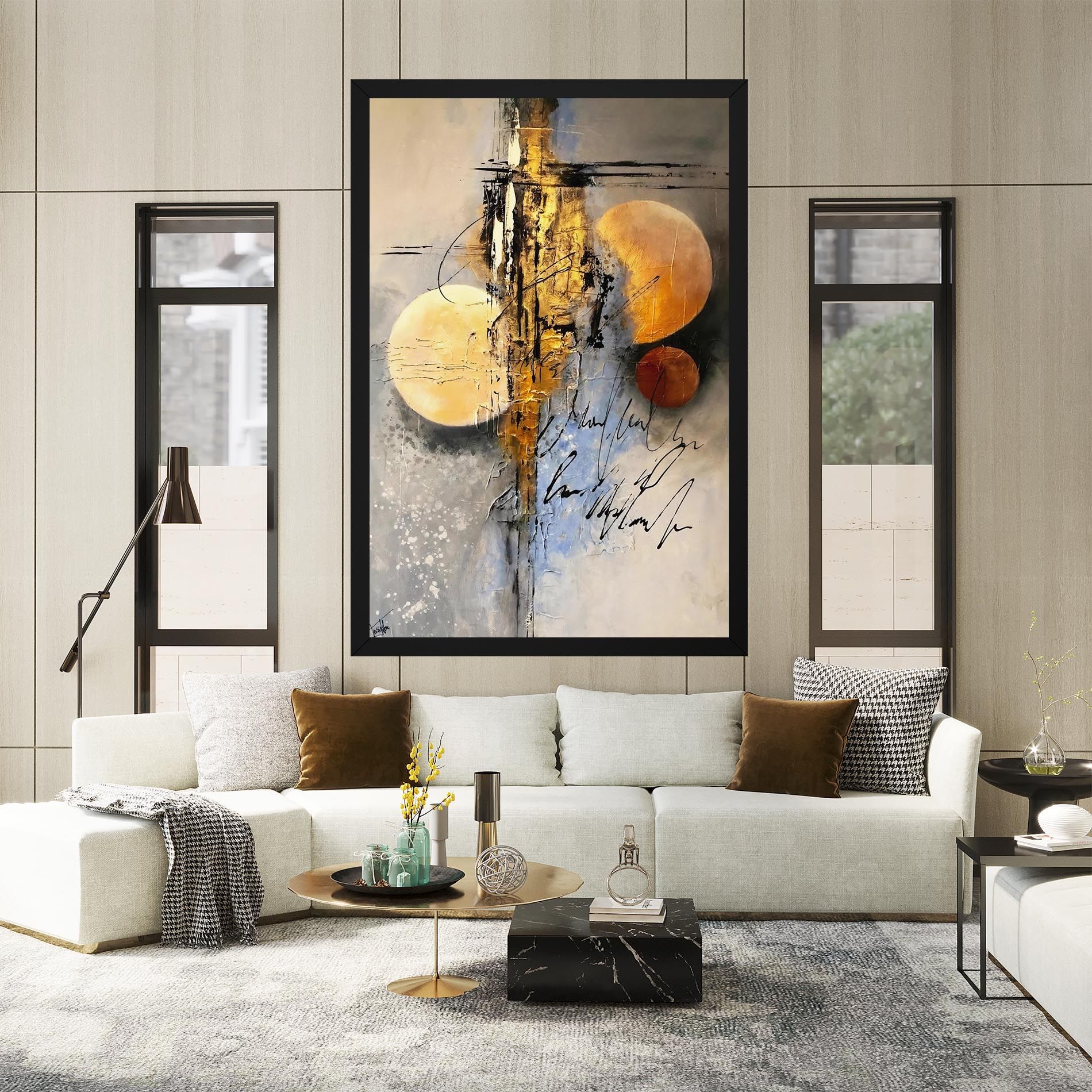 Abstract Moons mockup 2