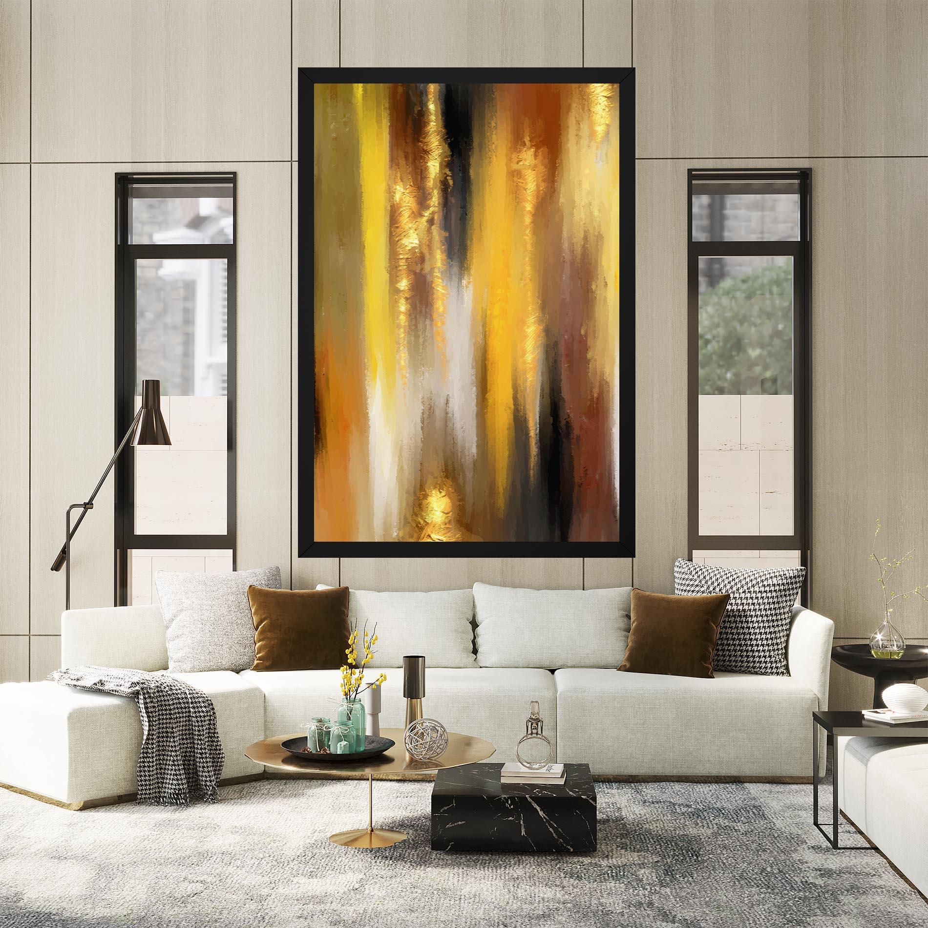 Tablou Canvas Golden Brown Art mockup 2