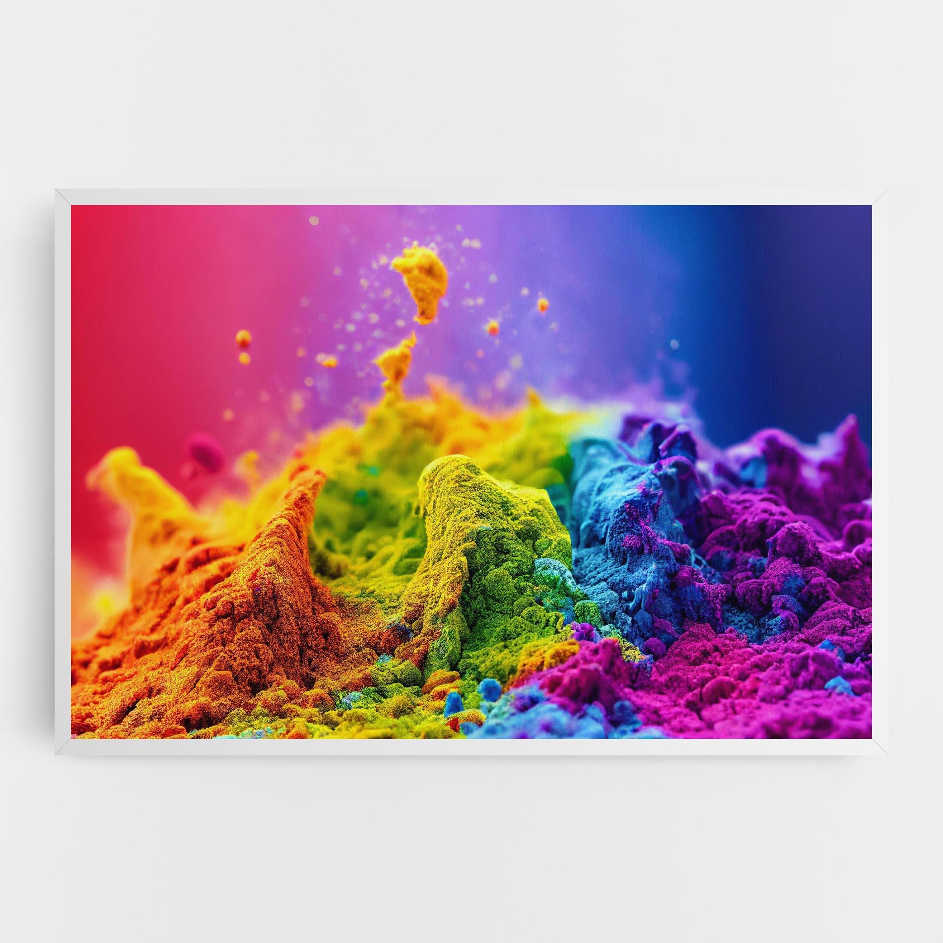 Tablou Canvas Color Powder Explosion mockup 0