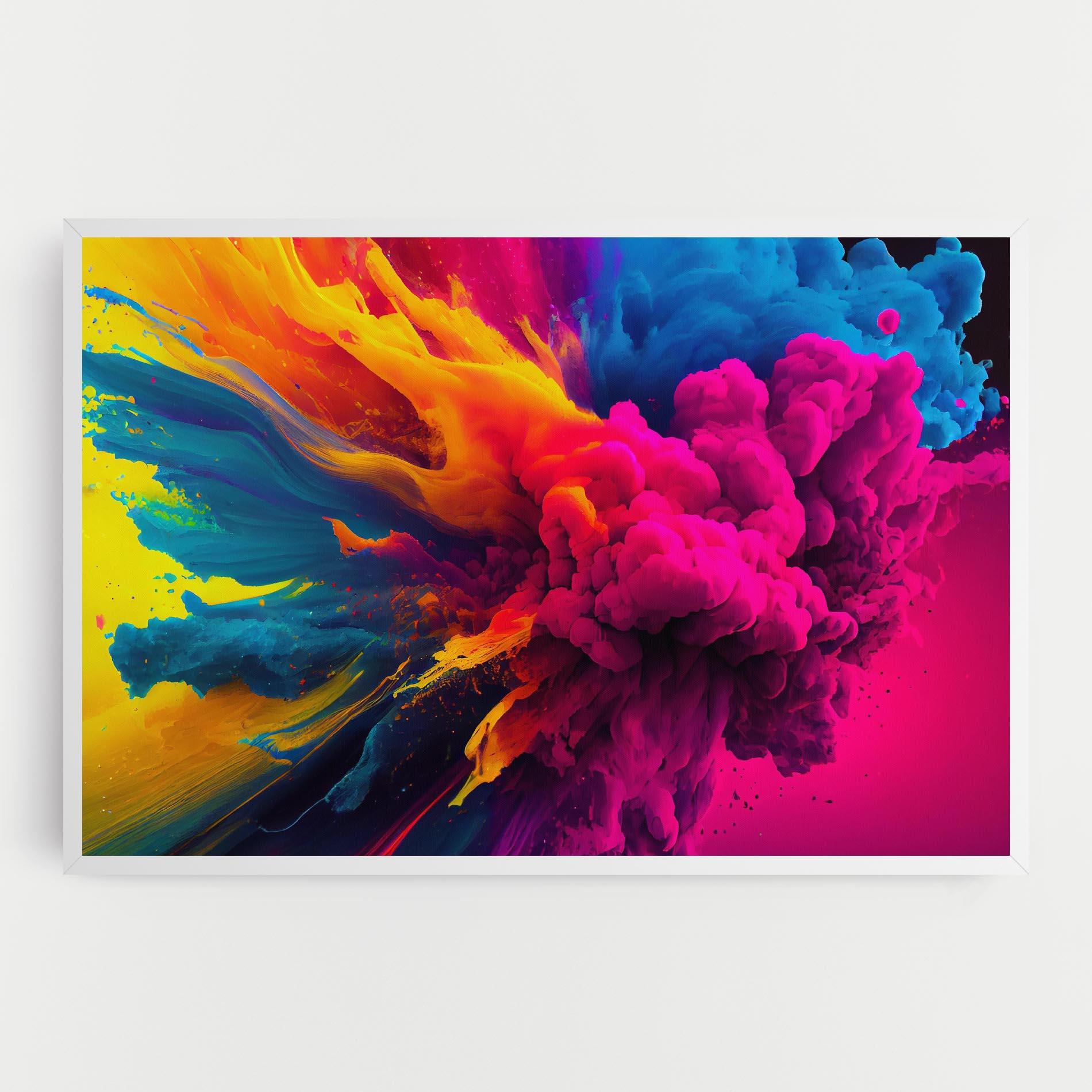 Tablou Canvas Colorful Paint Explosion mockup 0