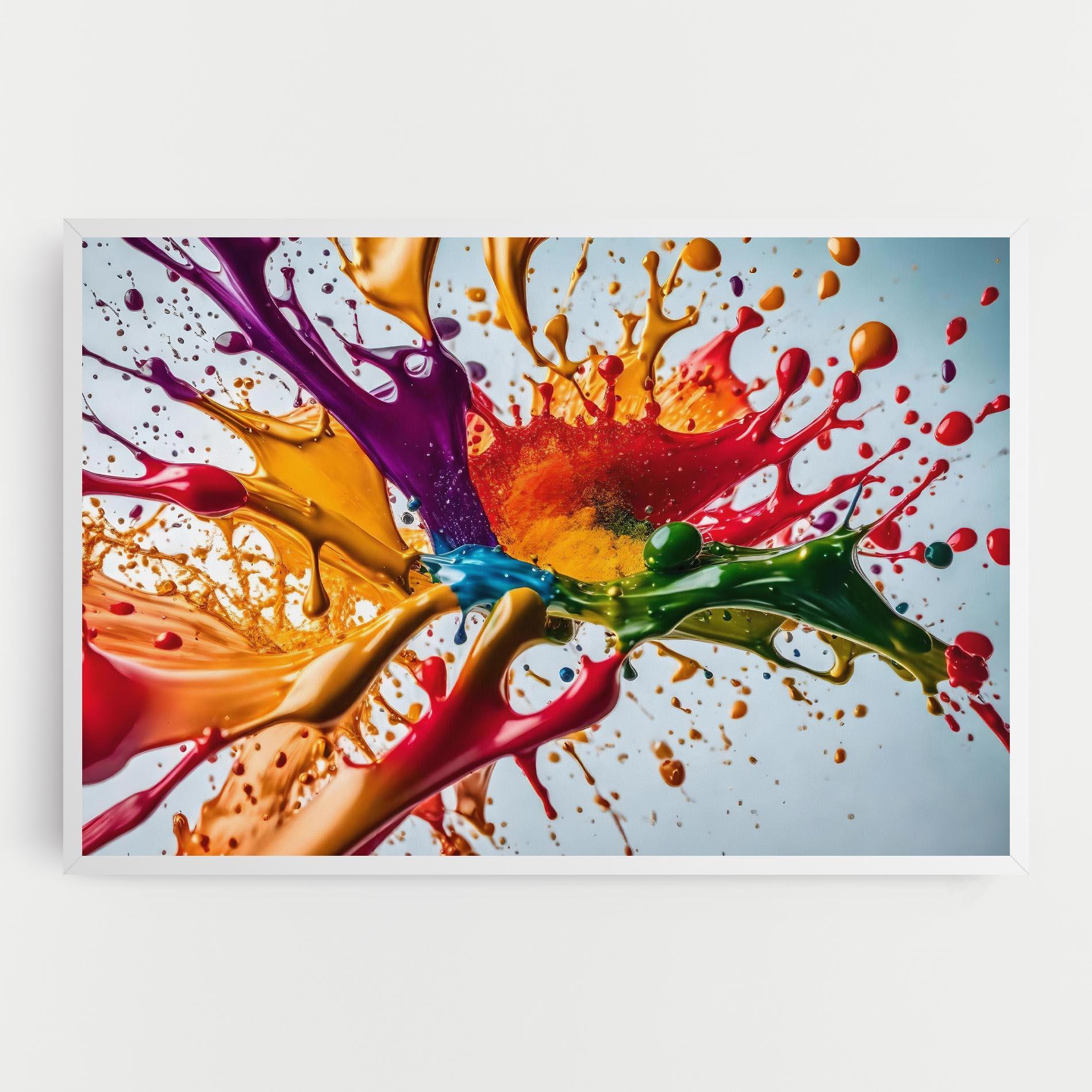 Tablou Canvas Colorful Yellow Rainbow mockup 0