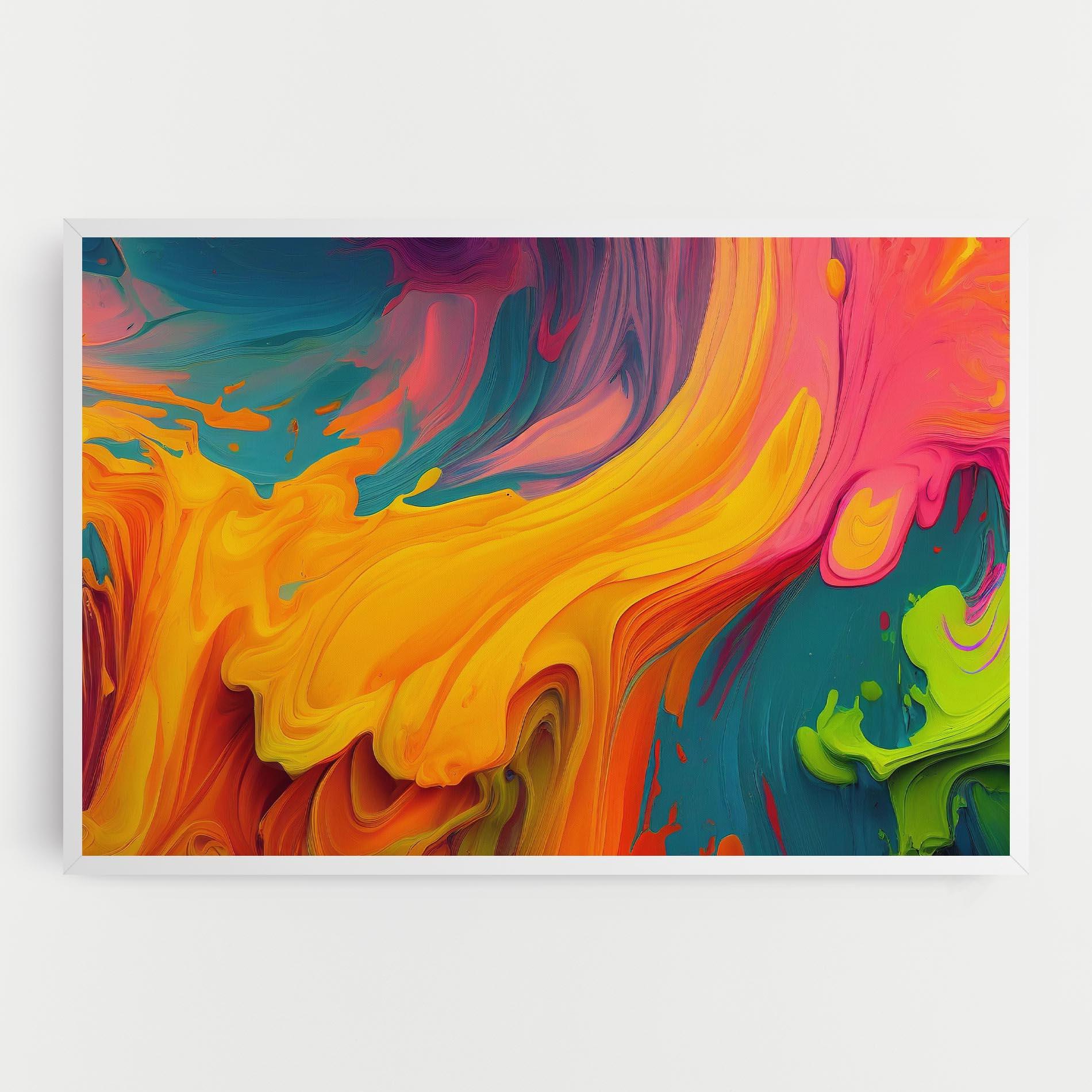 Tablou Canvas Dried Mixed Paint mockup 0