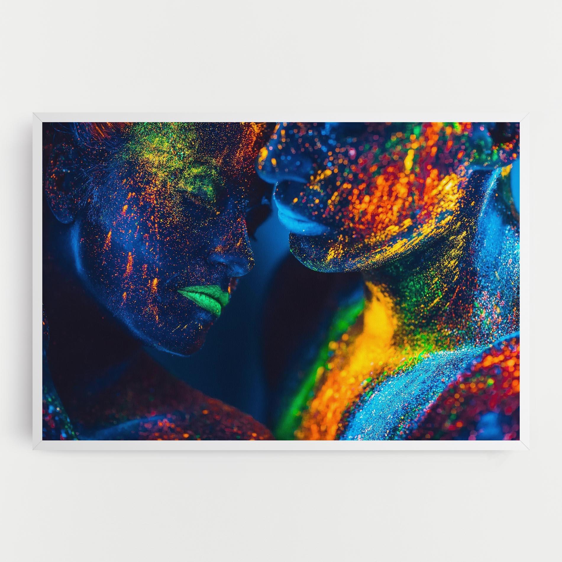 Tablou Canvas Fluorescent Green Lips mockup 0