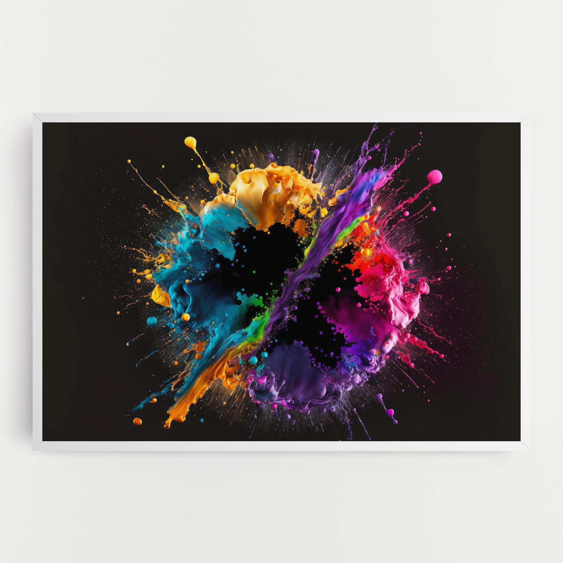 Tablou Canvas Oily Splash Explosion mockup 0