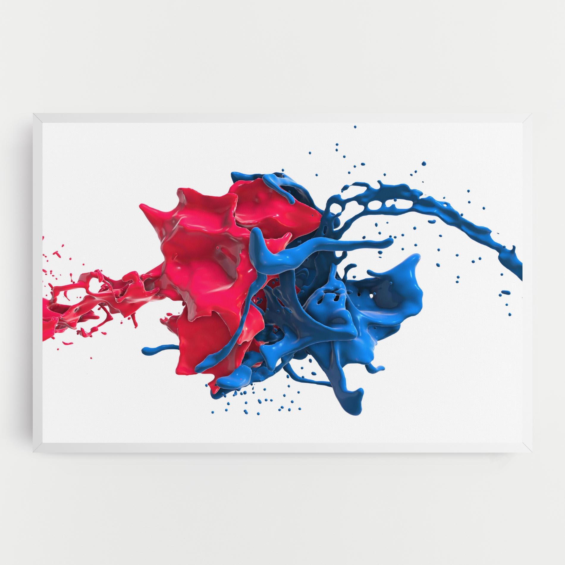 Tablou Canvas Pink And Blue Splash mockup 0