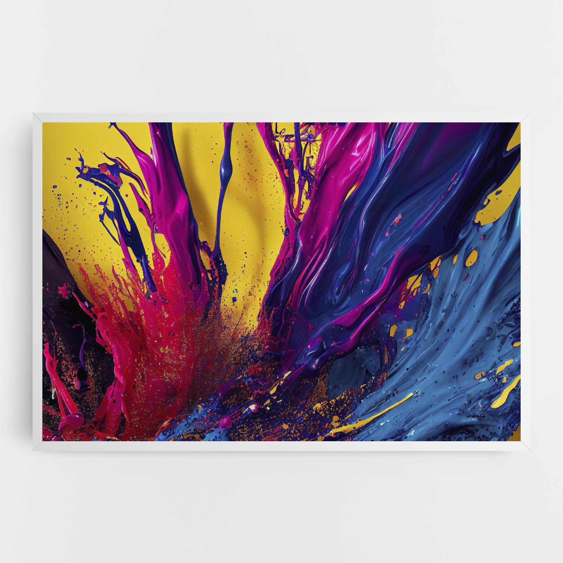 Tablou Canvas Purple And Blue Splash mockup 0