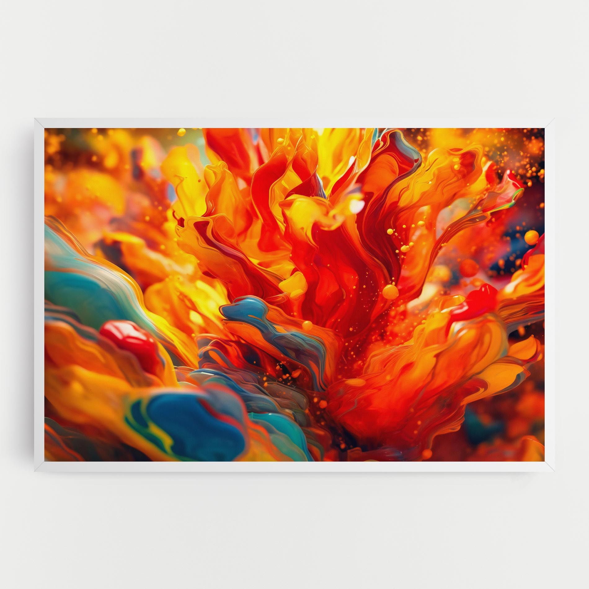 Red Color Flames mockup 0