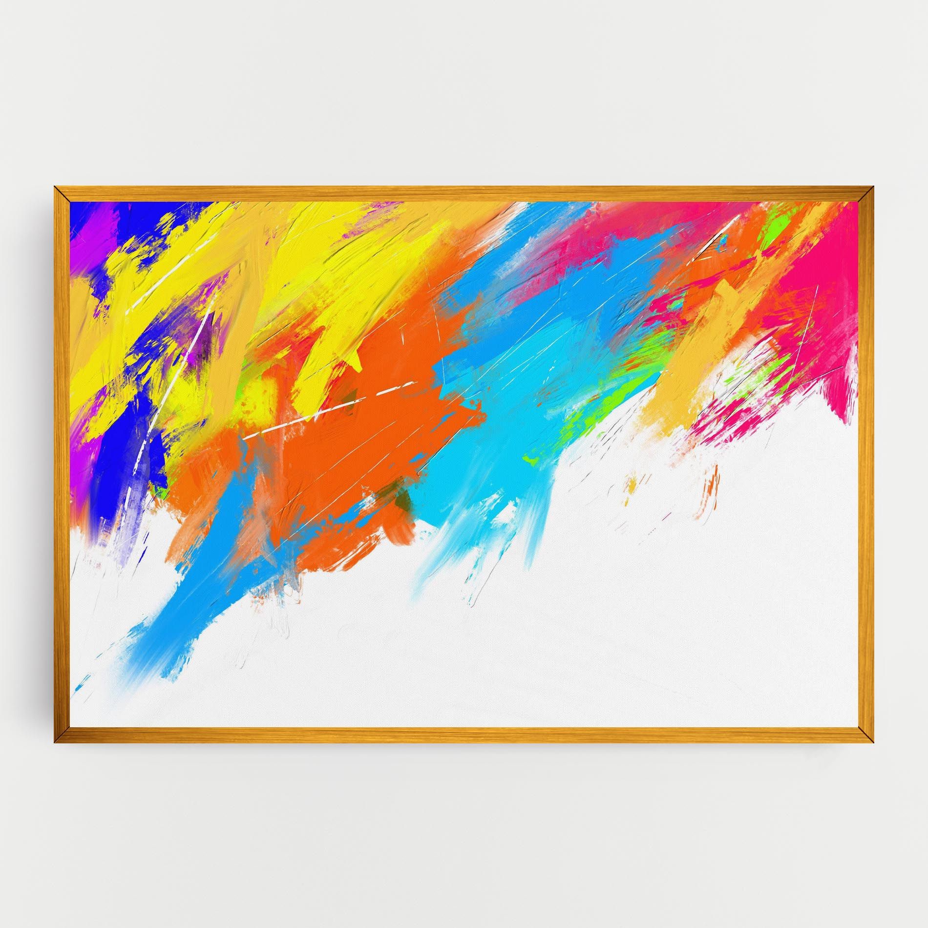 Abstract Blue Yellow mockup 0