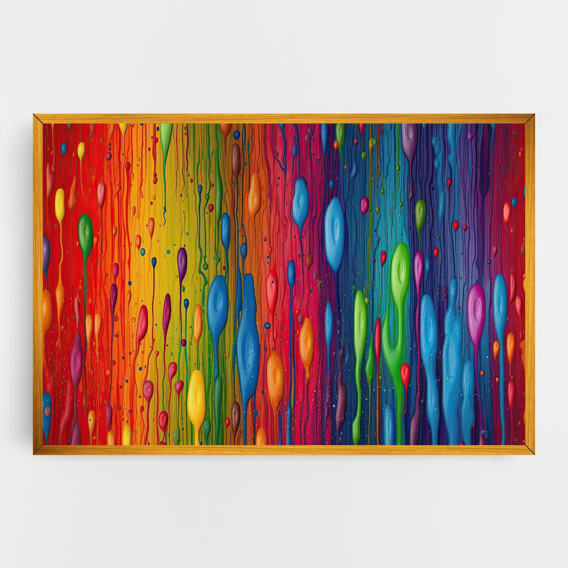 Tablou Canvas Abstract Rainbow Pattern mockup 0