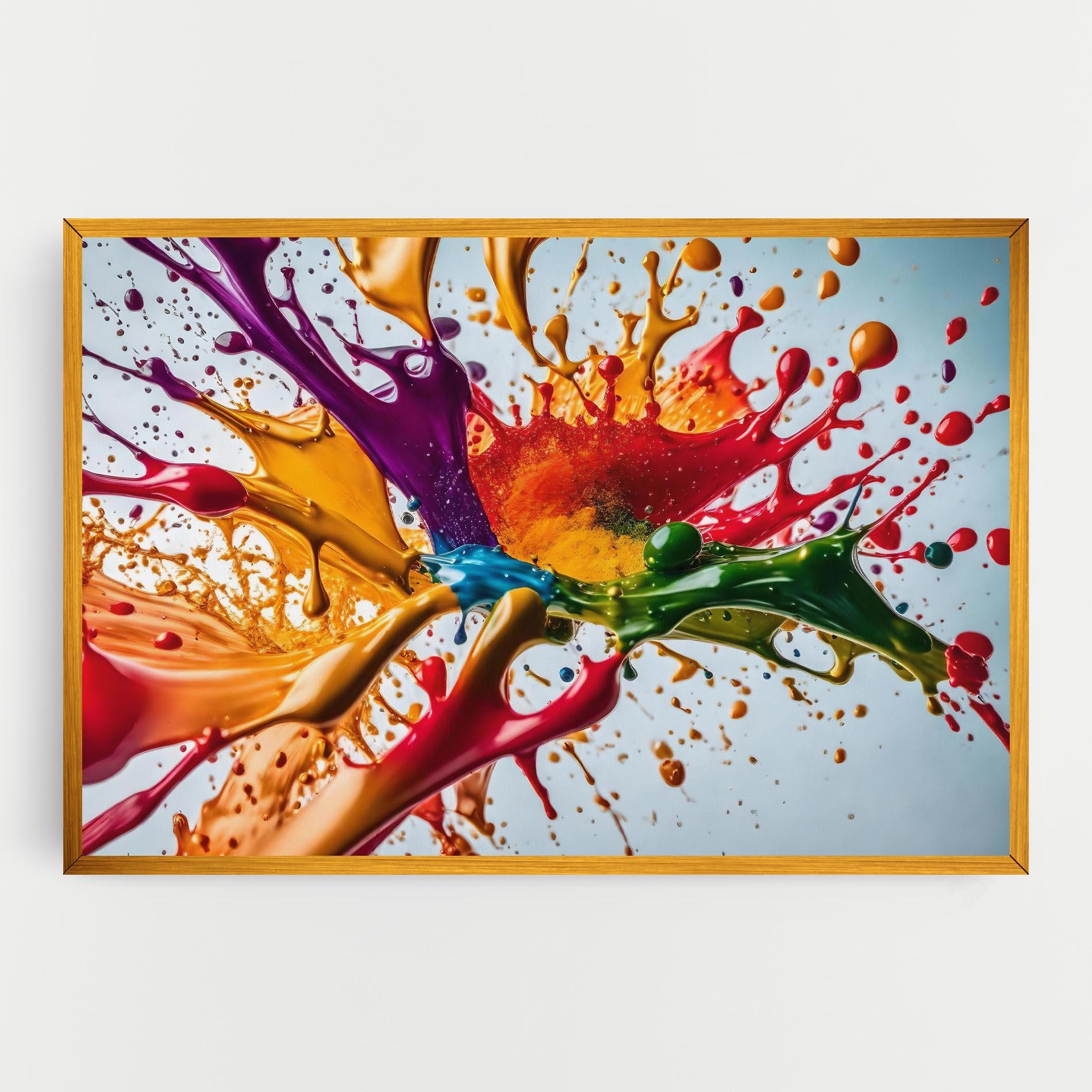 Tablou Canvas Colorful Yellow Rainbow mockup 0