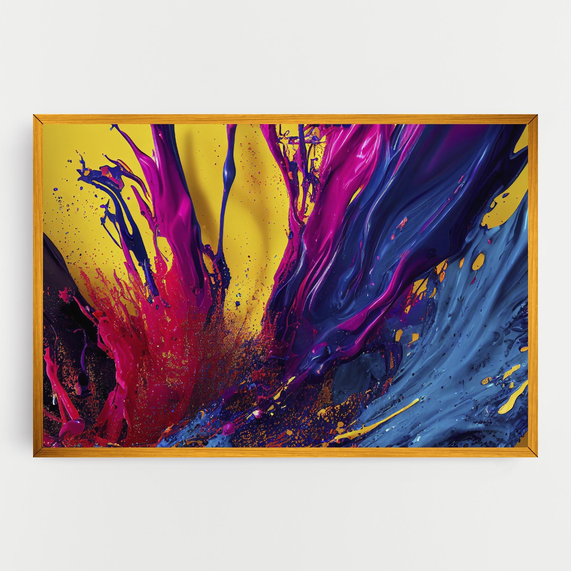 Tablou Canvas Purple And Blue Splash mockup 0