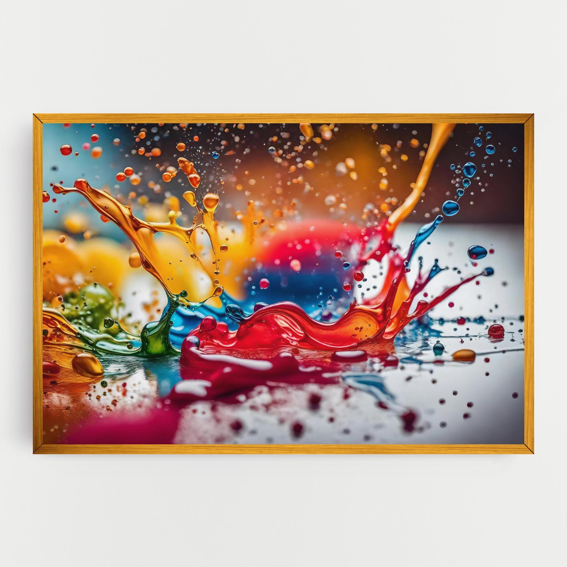 Tablou Canvas Water Color Splash mockup 0