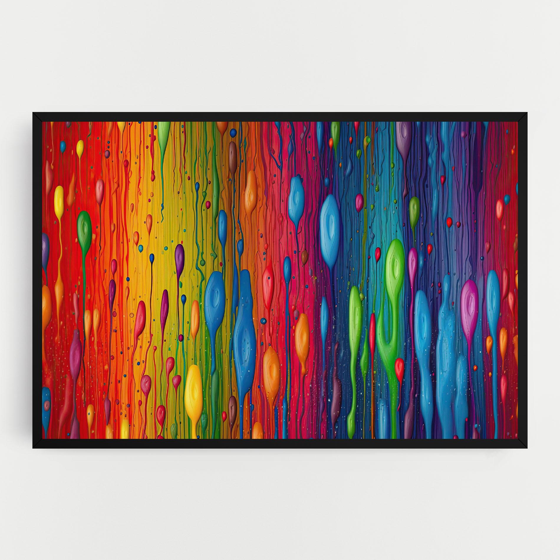Tablou Canvas Abstract Rainbow Pattern mockup 0