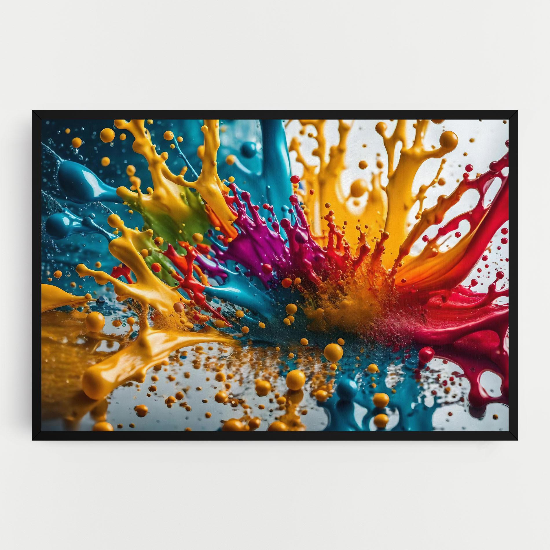 Tablou Canvas Colorful Water Splash mockup 0