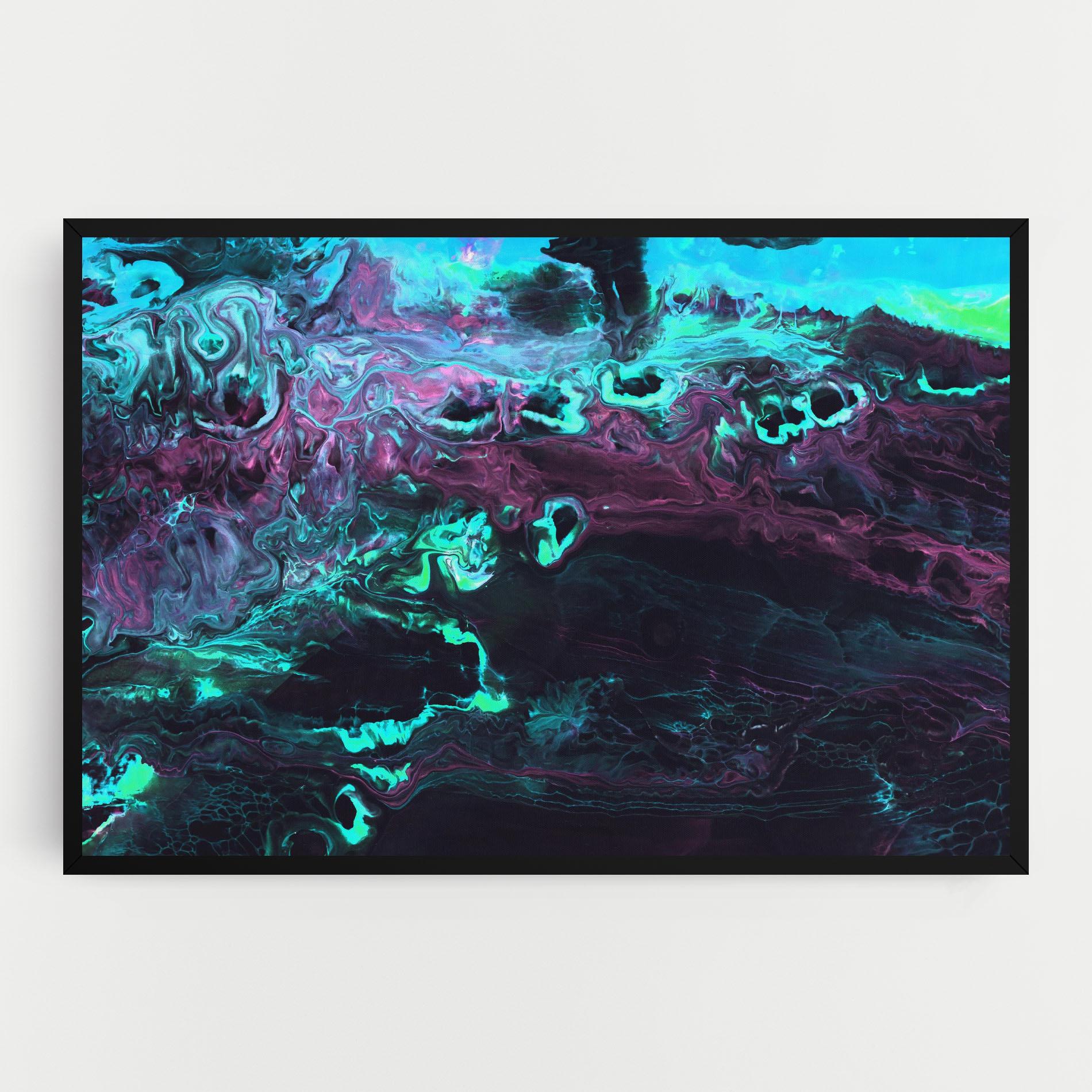 Tablou Canvas Neon Abstract mockup 0