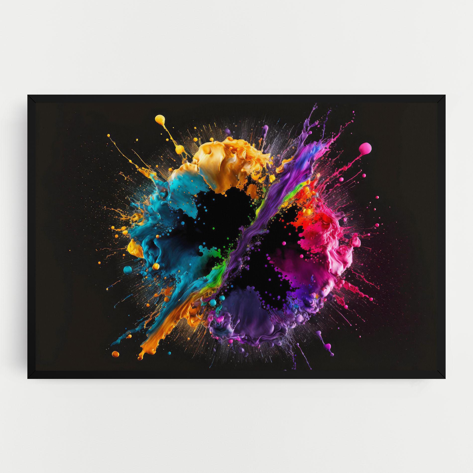 Tablou Canvas Oily Splash Explosion mockup 0