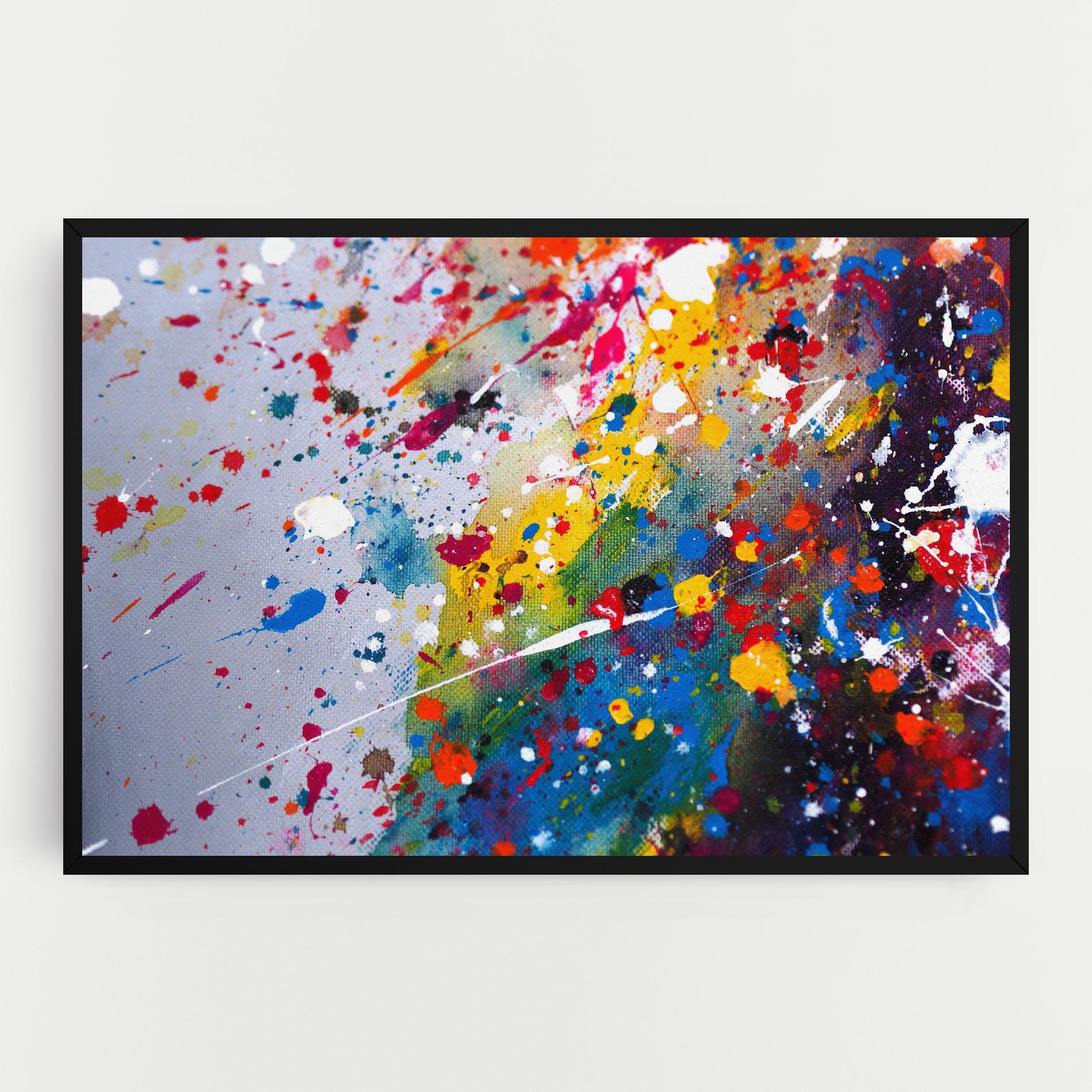 Tablou Canvas Watercolor Drops mockup 0