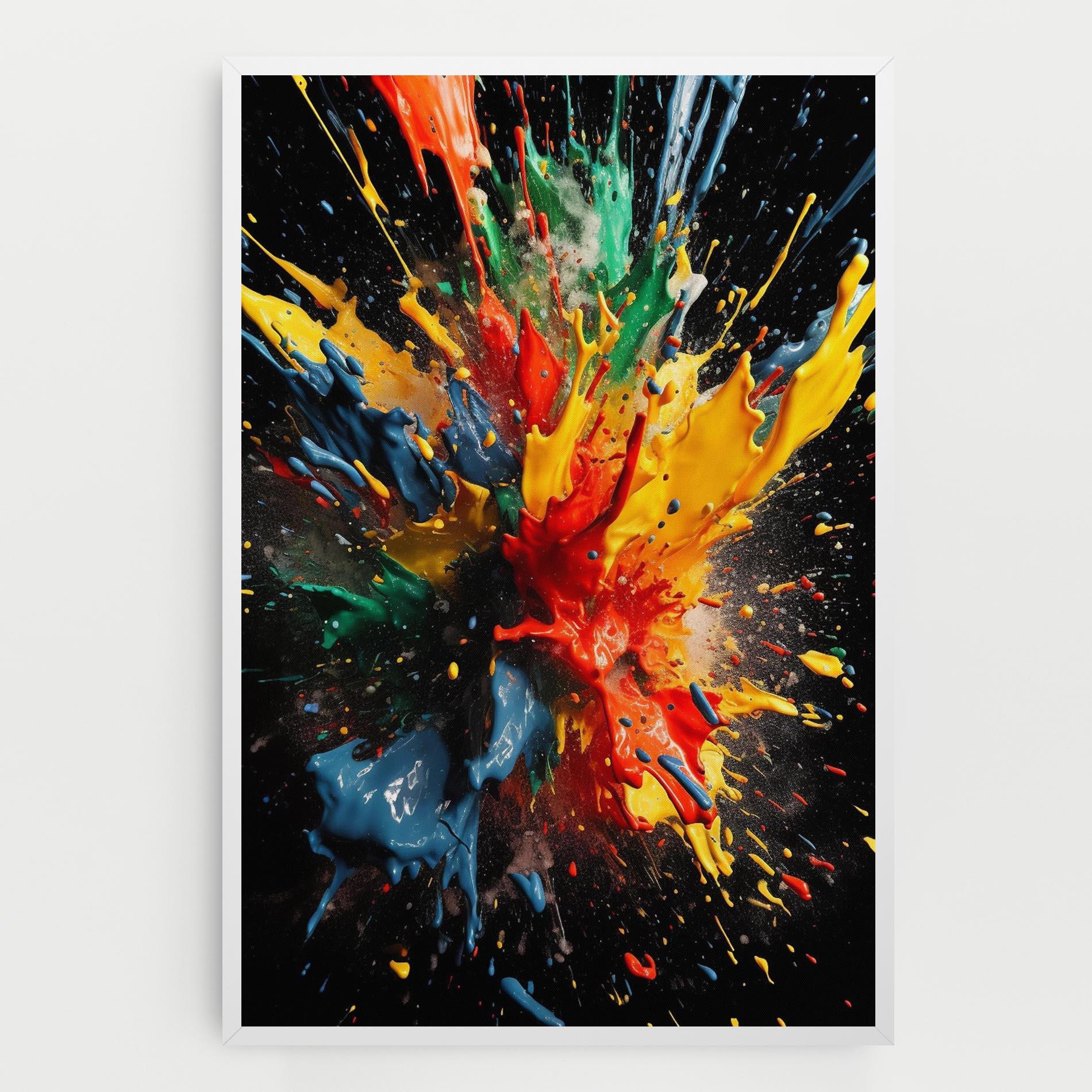 Tablou Canvas Floating Color Splash mockup 0