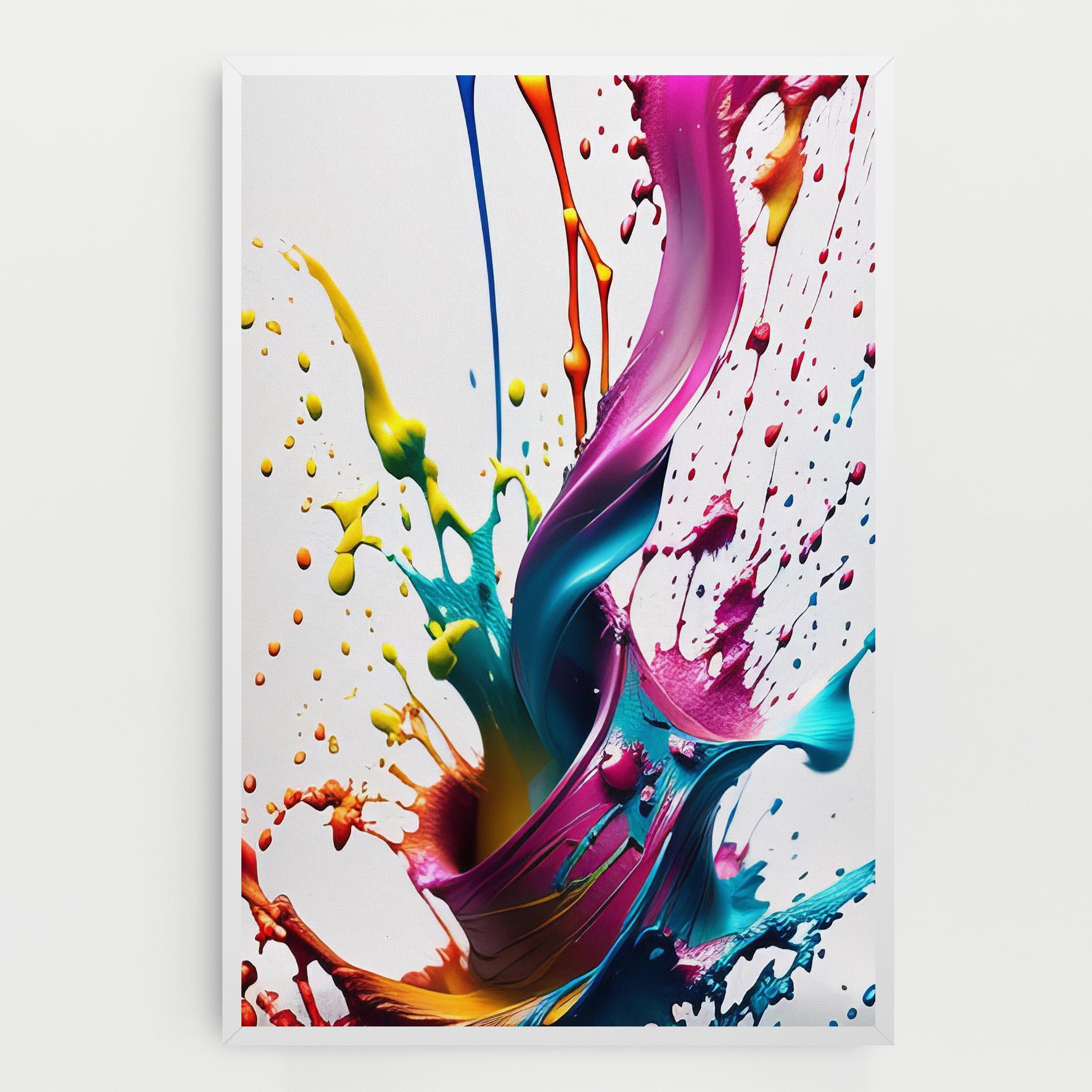 Tablou Canvas Purple Blue Splash mockup 0