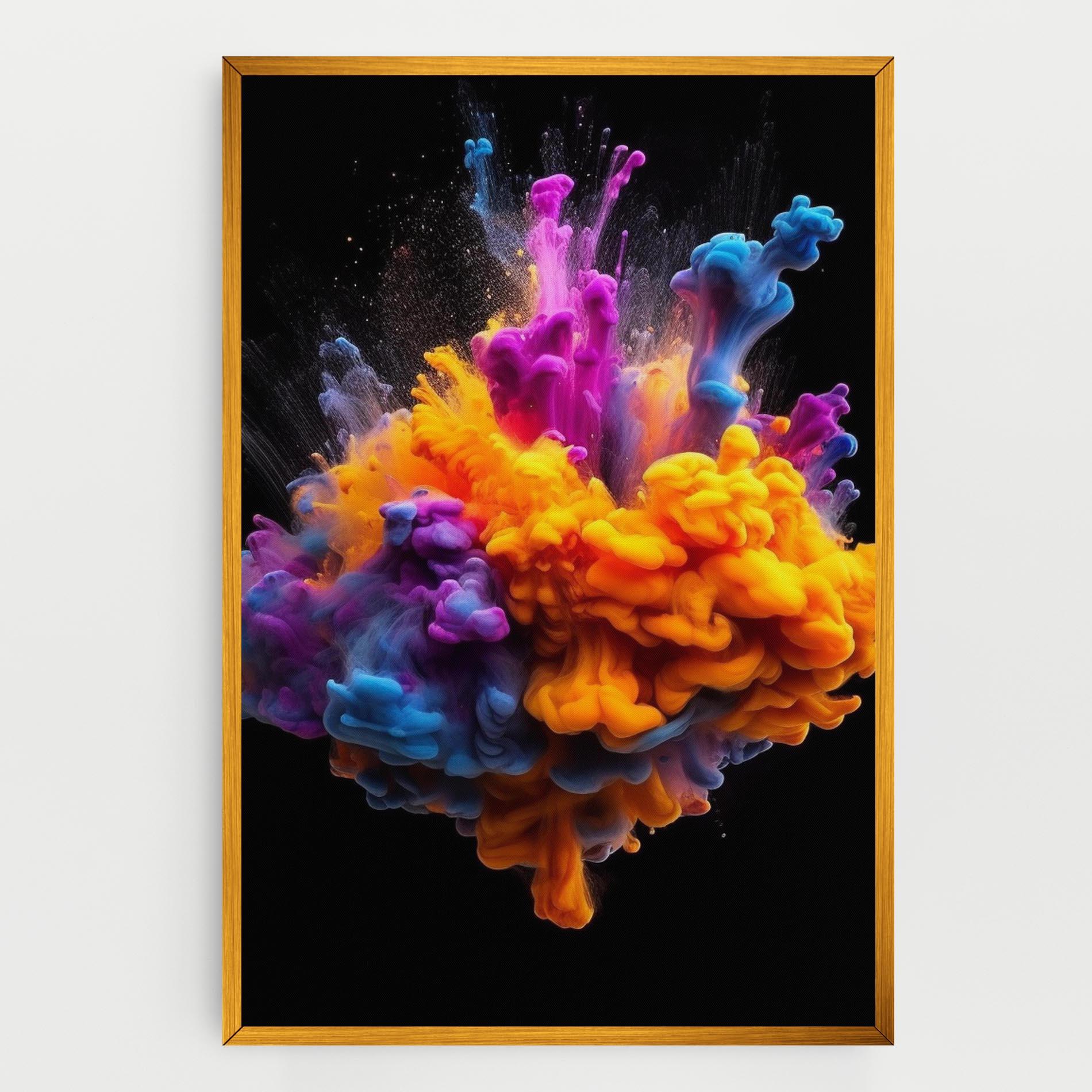Tablou Canvas Colorful Cloud Liquid mockup 0