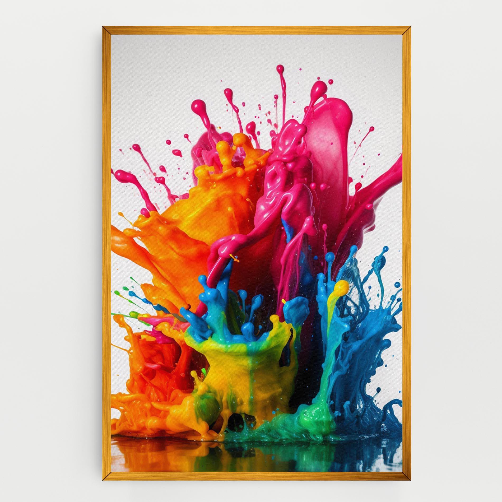 Tablou Canvas Colorful Explosion Paint mockup 0