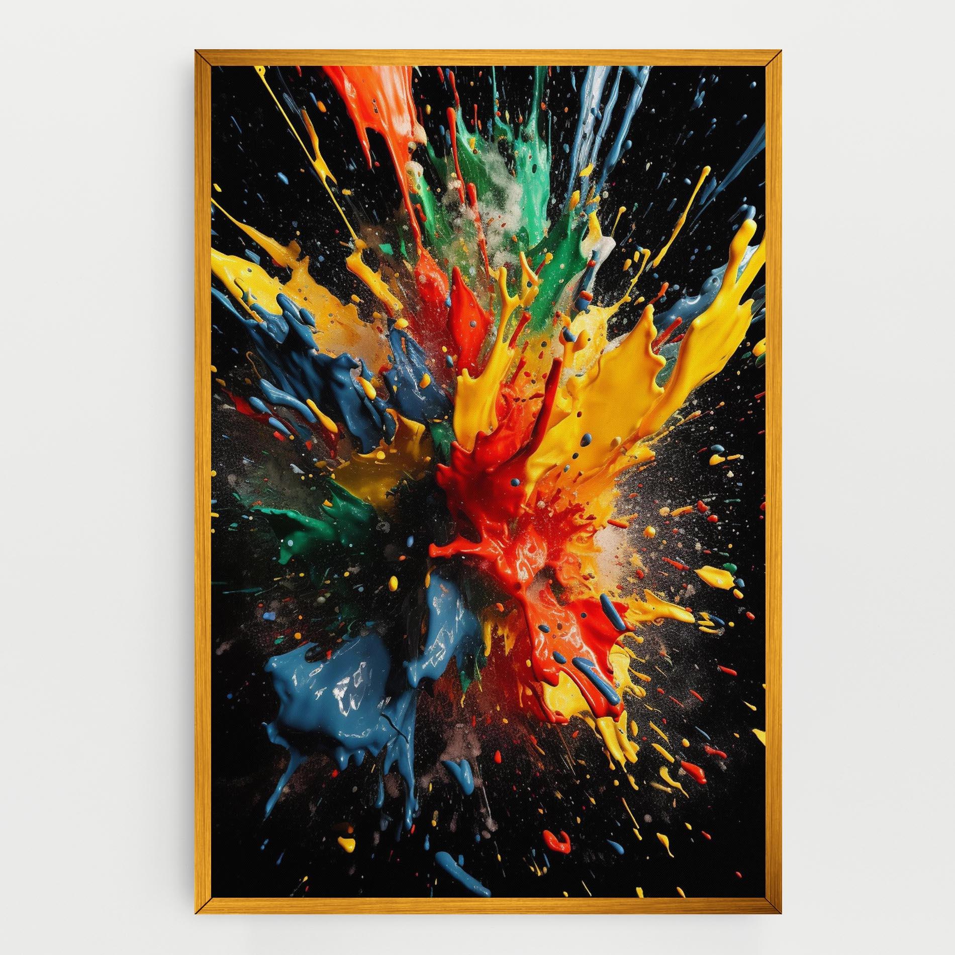 Tablou Canvas Floating Color Splash mockup 0