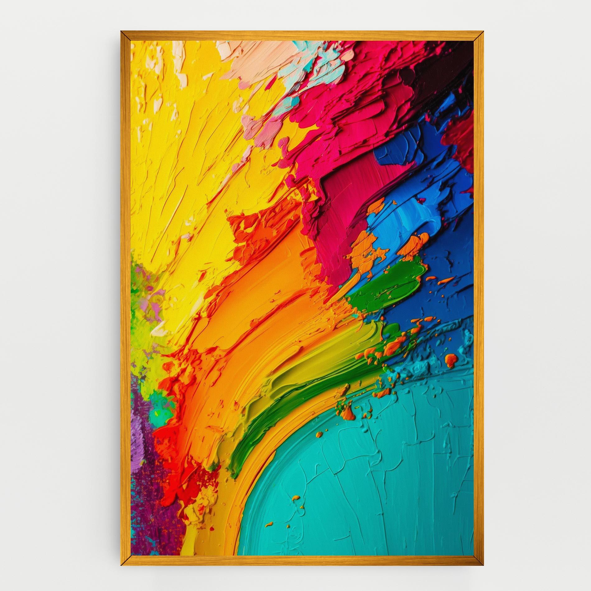 Tablou Canvas Multicolored Painting mockup 0